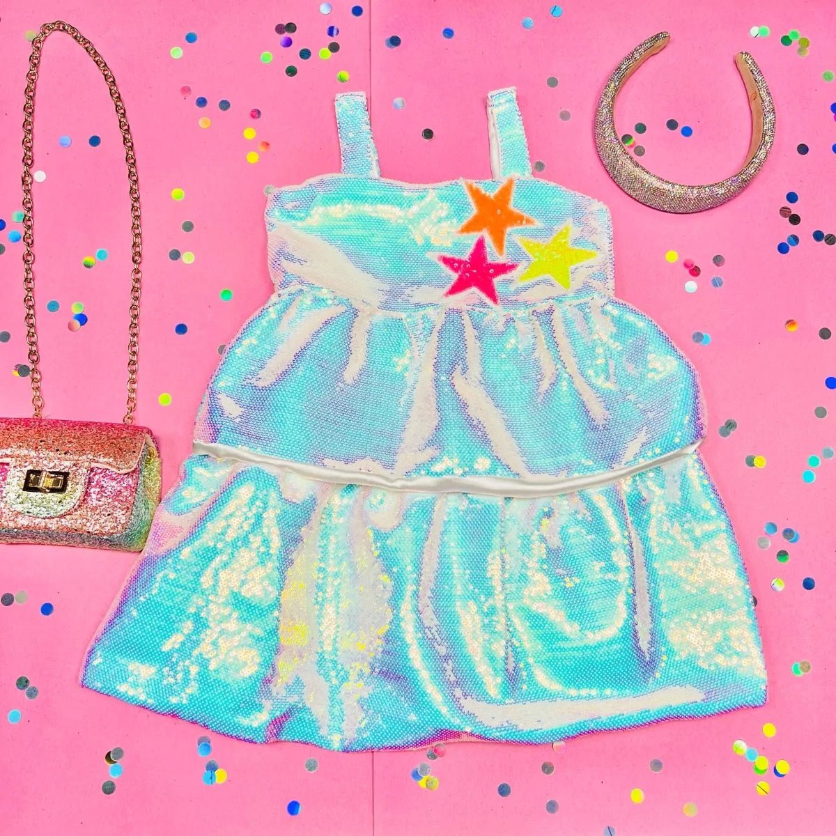 lola and the boys sequin ombre dress 2