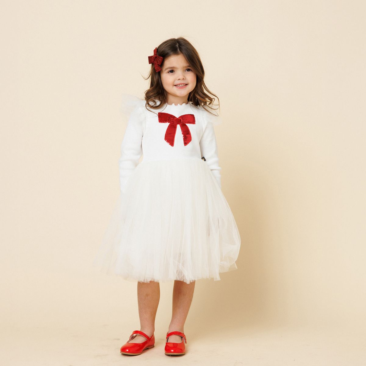BOW FRILL TUTU DRESS