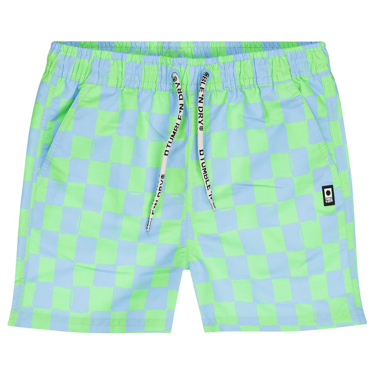 NEON CHECKERED SWIM TRUNK (PREORDER)