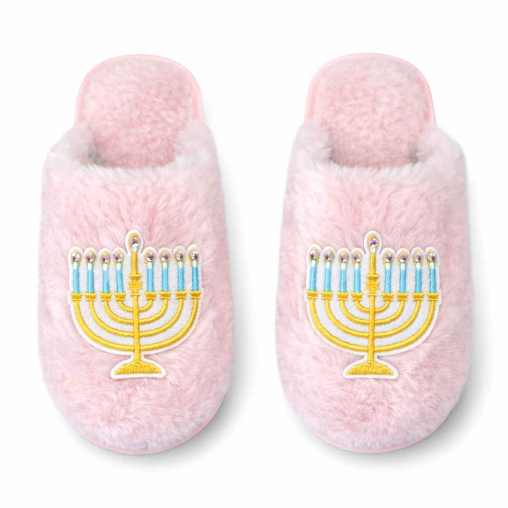 HANUKKAH JEWELED SLIPPERS