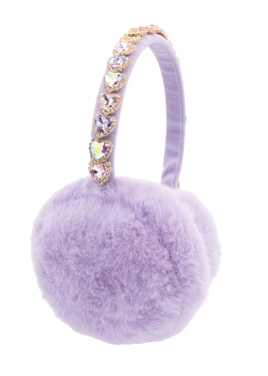 HEART JEWELED ADJUSTABLE EARMUFFS (PREORDER)