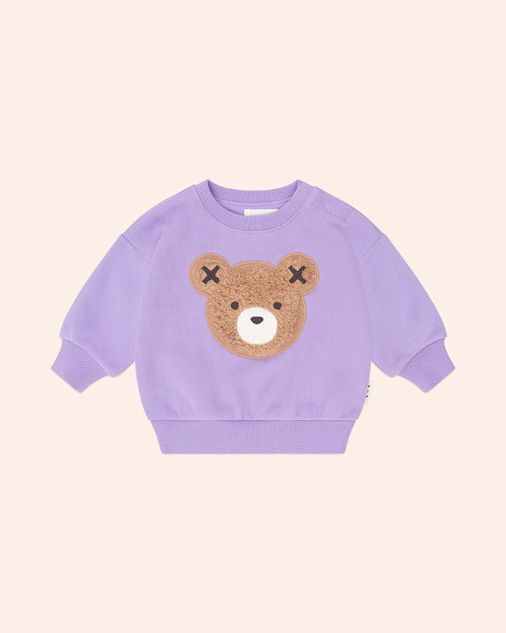 VIOLET FURRY HUXBEAR SWEATSHIRT AND SWEATPANTS SET (PREORDER)