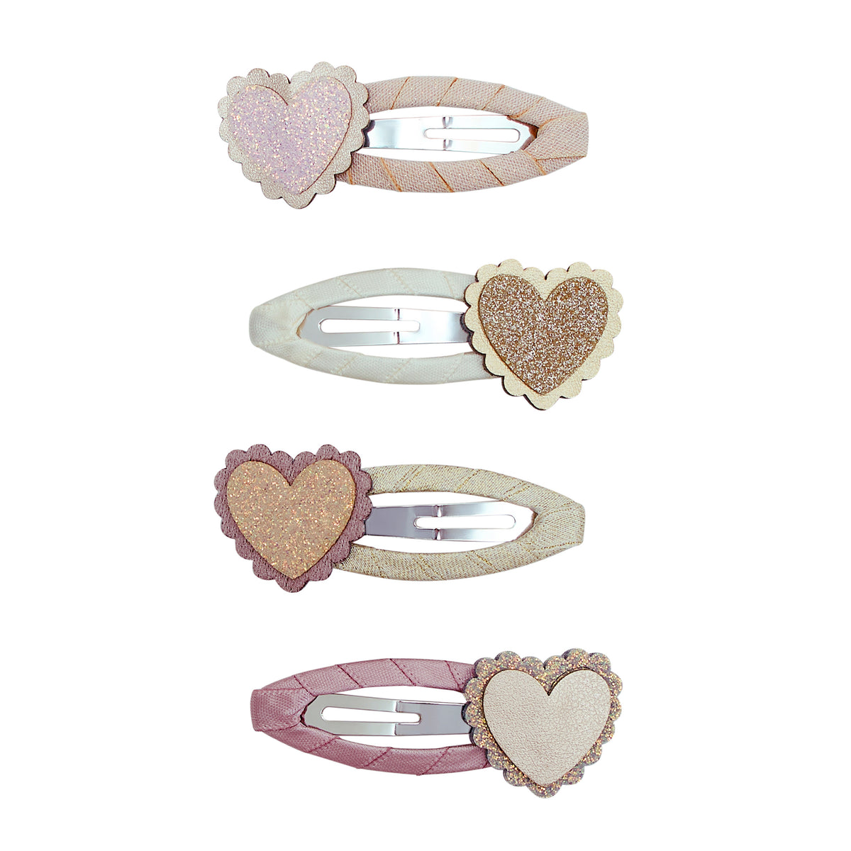 SCALLOPED HEART CLIPS SET OF 4 (PREORDER)