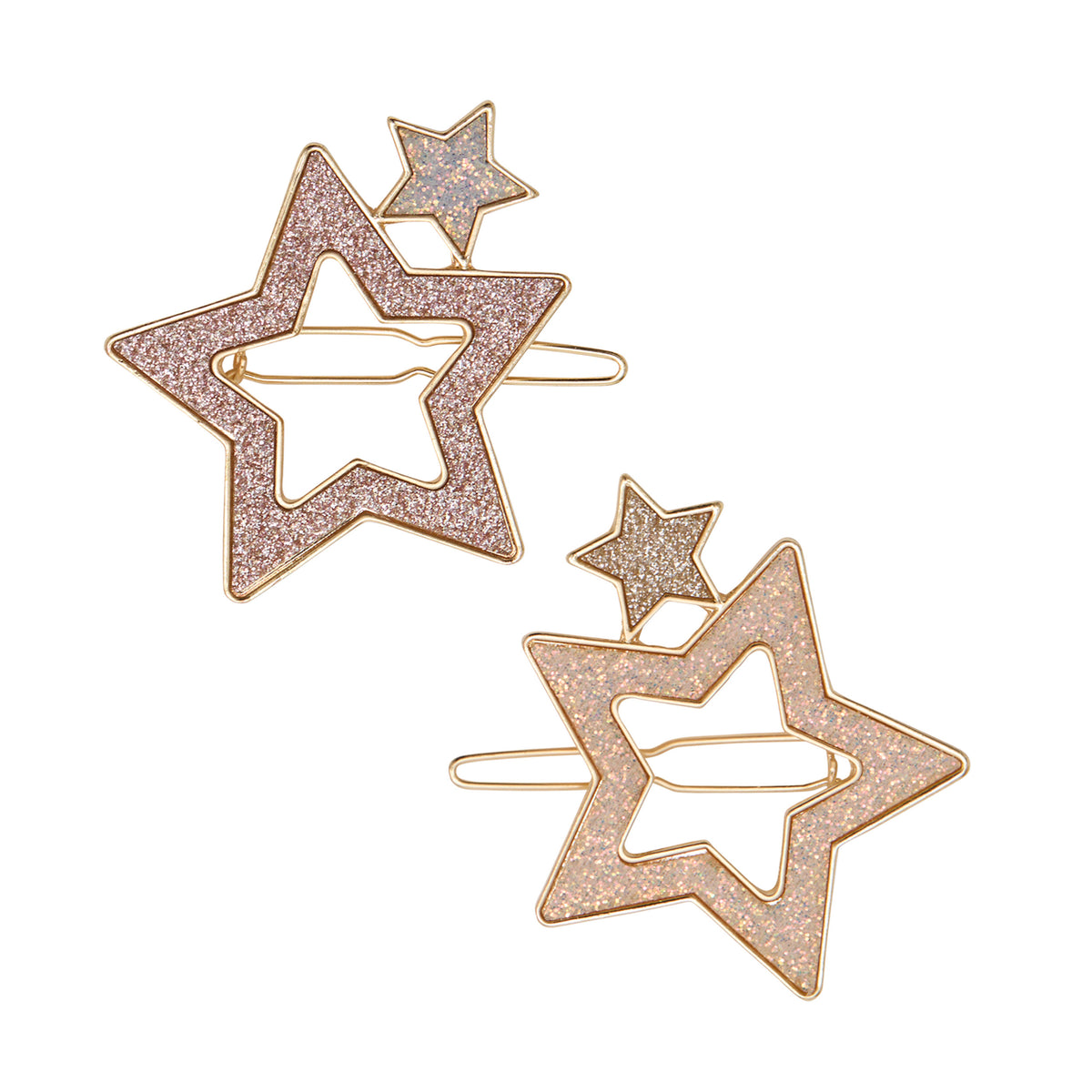 SPARKLE STARS SNAP CLIP SET OF 2 (PREORDER)