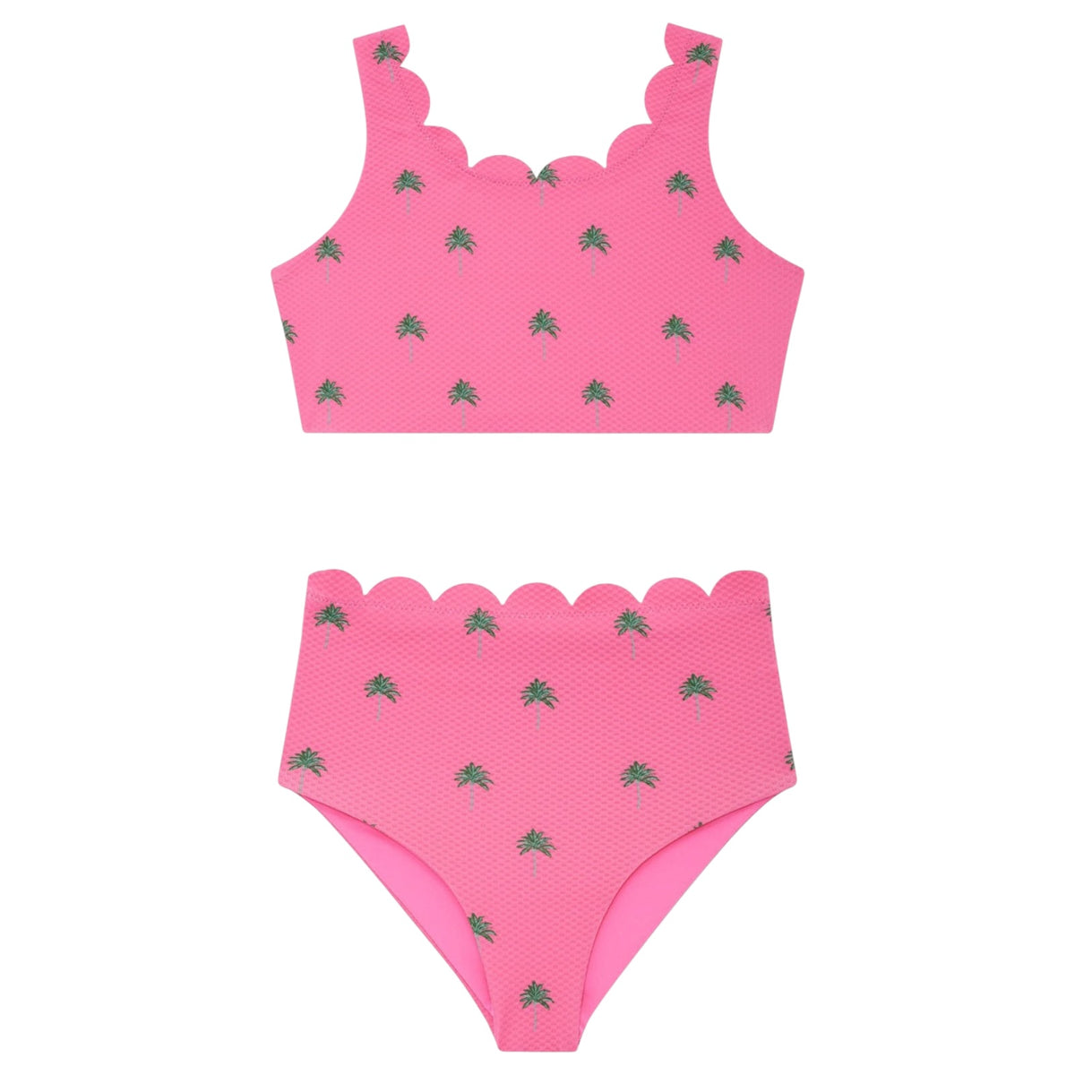 LITTLE MADISON BEA FLAMINGO FRONDS PALM TREES TWO PIECE BIKINI (PREORDER)