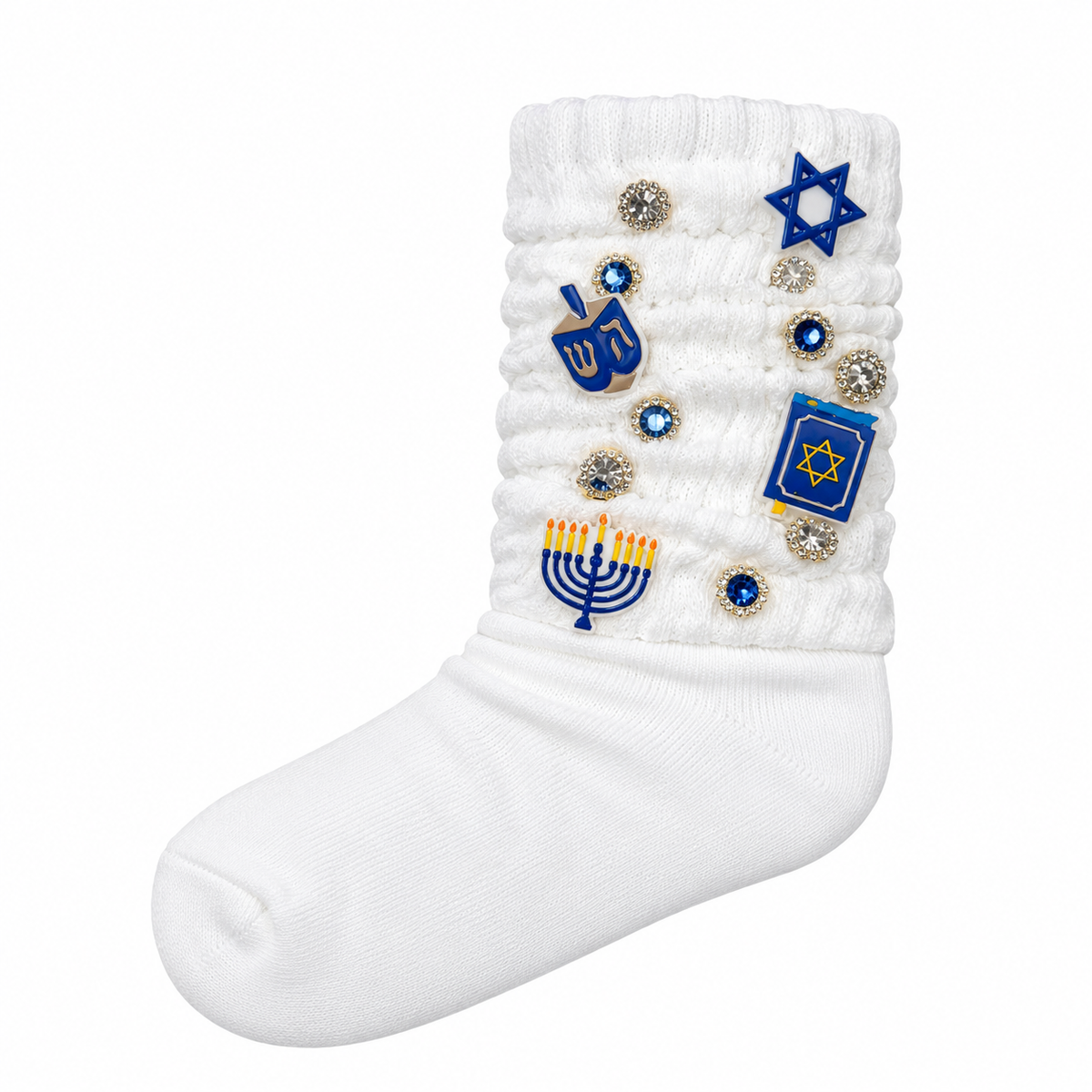 HANUKKAH CHARMS SCRUNCHY SOCKS (PREORDER)