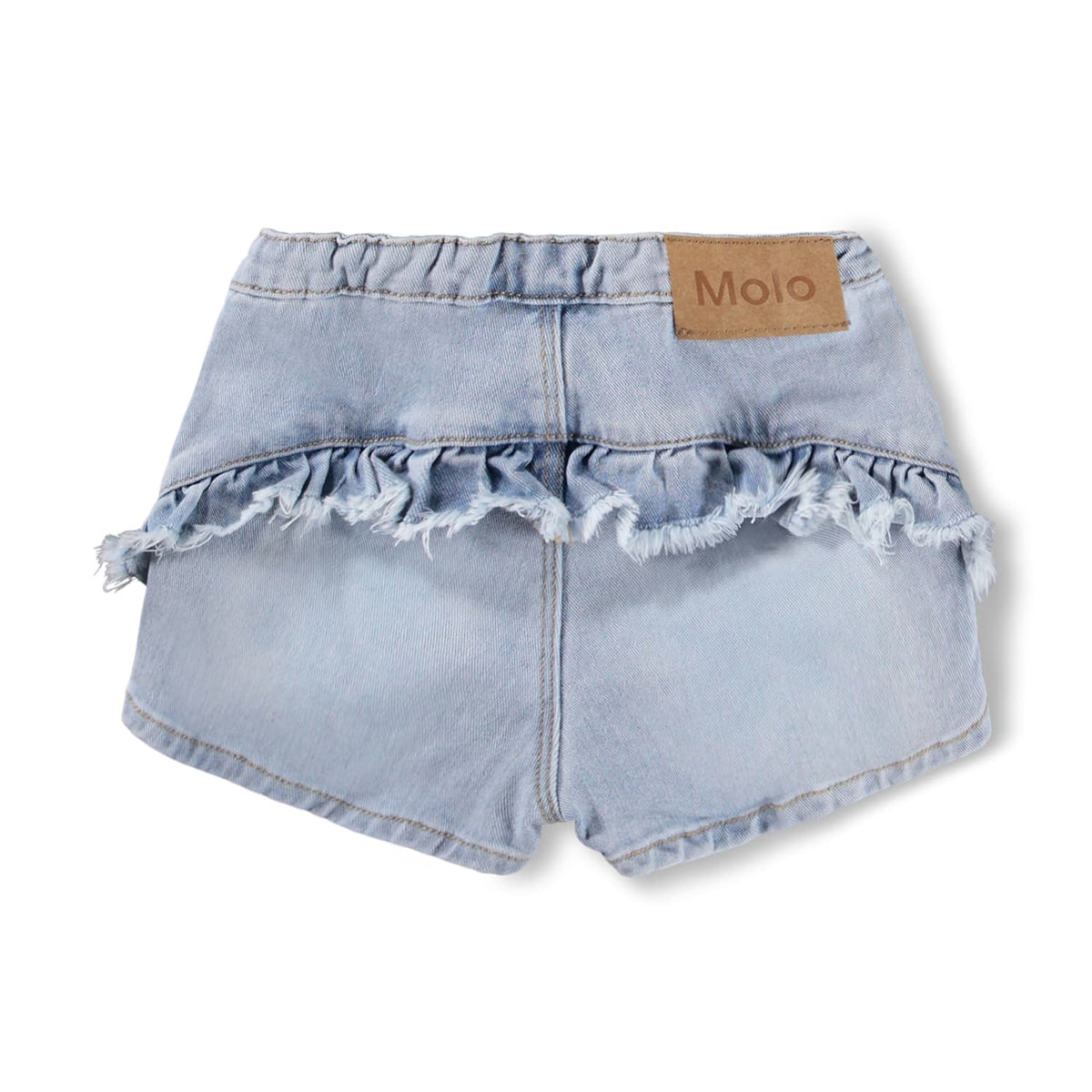 AGNETHA RUFFLE DENIM SHORTS (PREORDER)