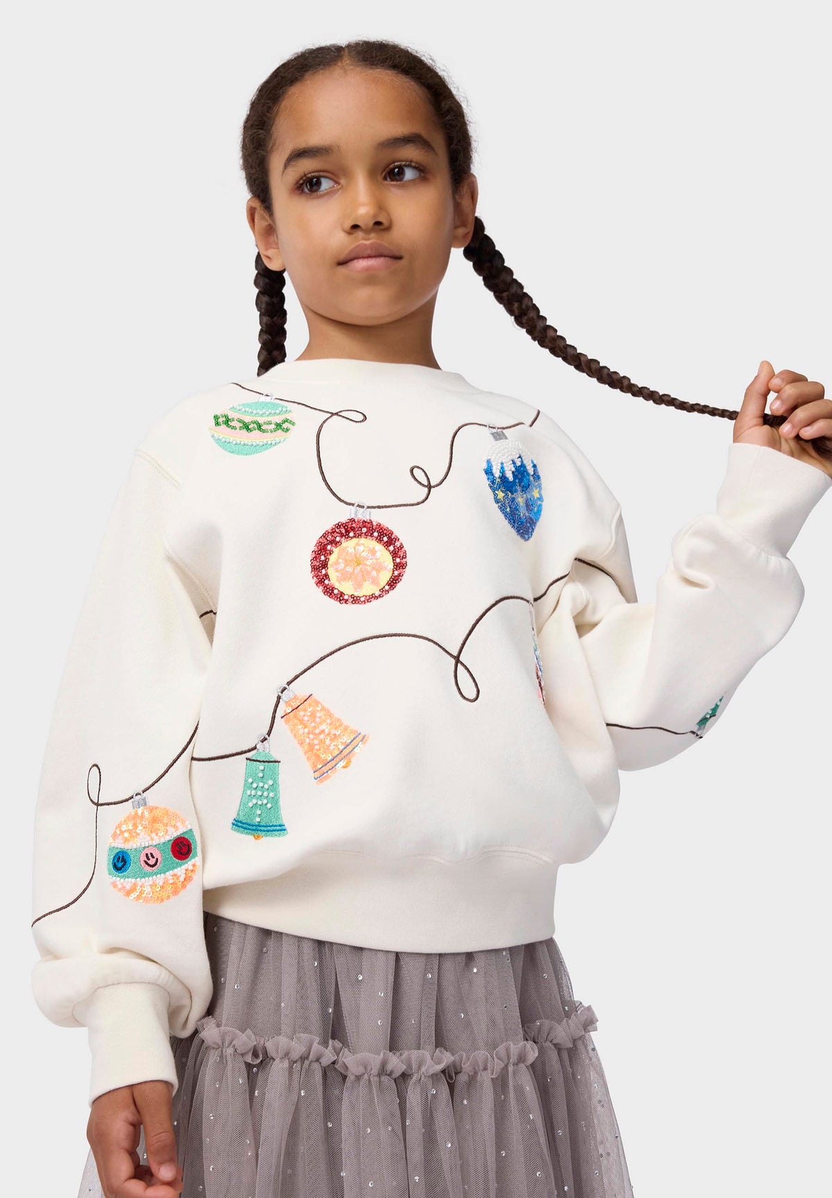 HOLIDAY MAGIC SEQUIN SWEATSHIRT (PREORDER) - MOLO - SWEATERS