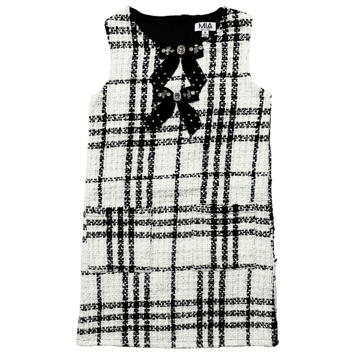 TWEED BOW DRESS (PREORDER)