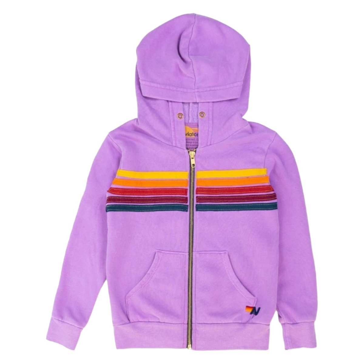 STRIPE ZIP UP HOODIE - Main Image