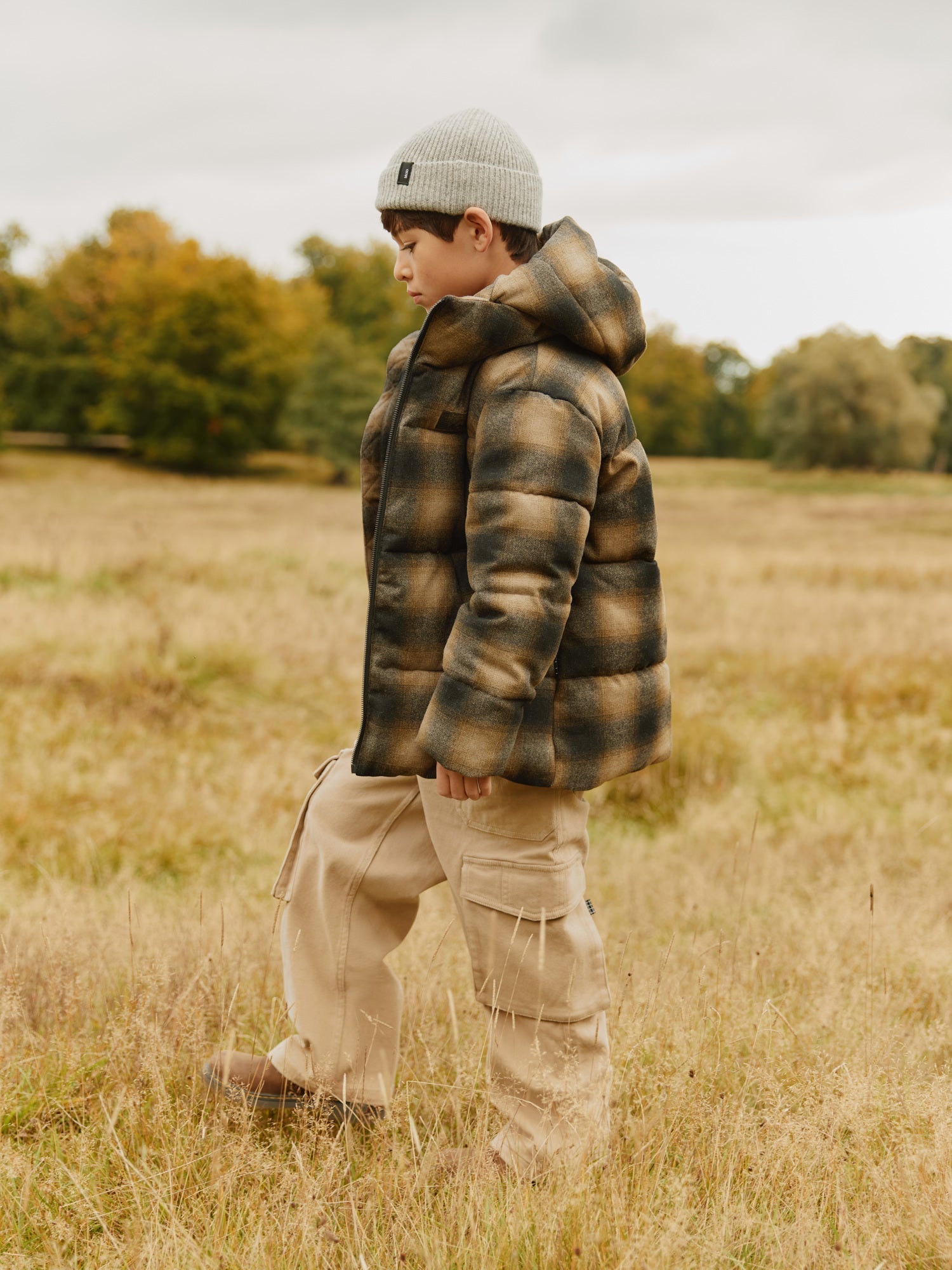 HILO PLAID PUFFER JACKET (PREORDER) - JACKETS