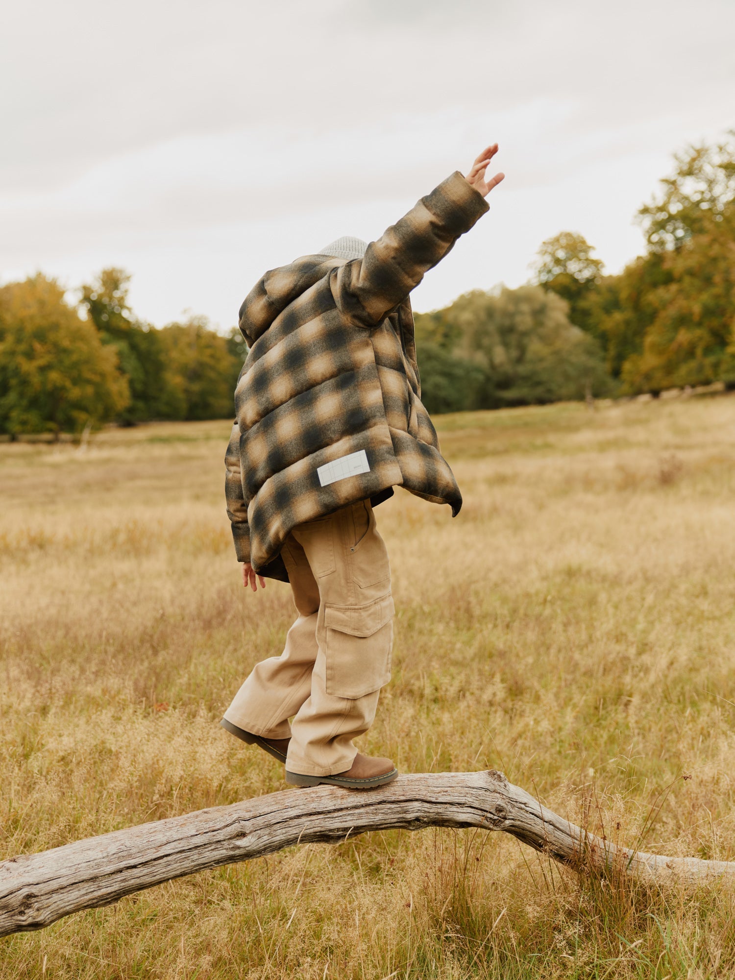 HILO PLAID PUFFER JACKET (PREORDER) - JACKETS