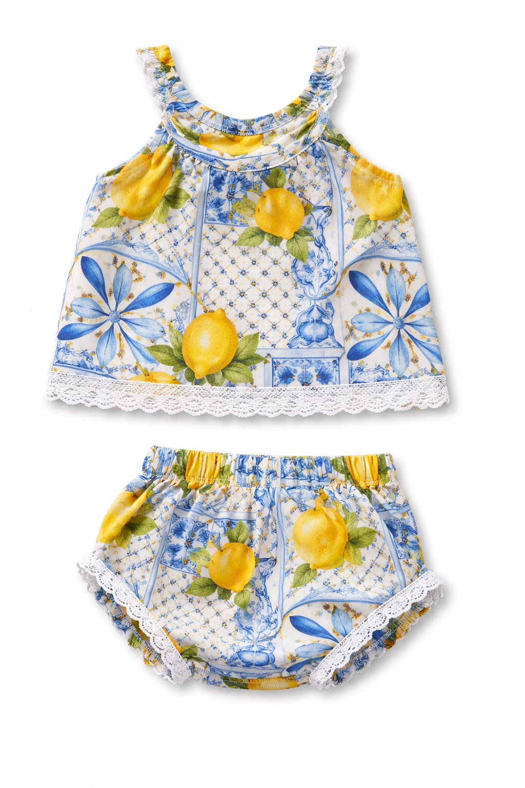 LIMONE SUMMER DRESS AND DIAPER COVER SET (PREORDER)