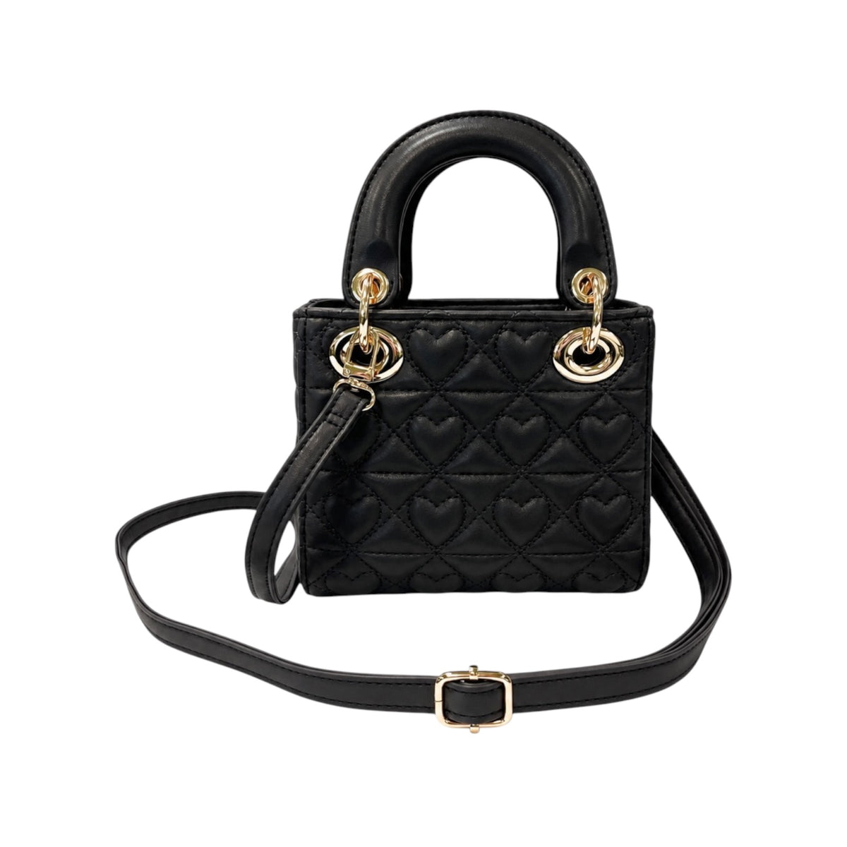 HEART QUILTED PURSE