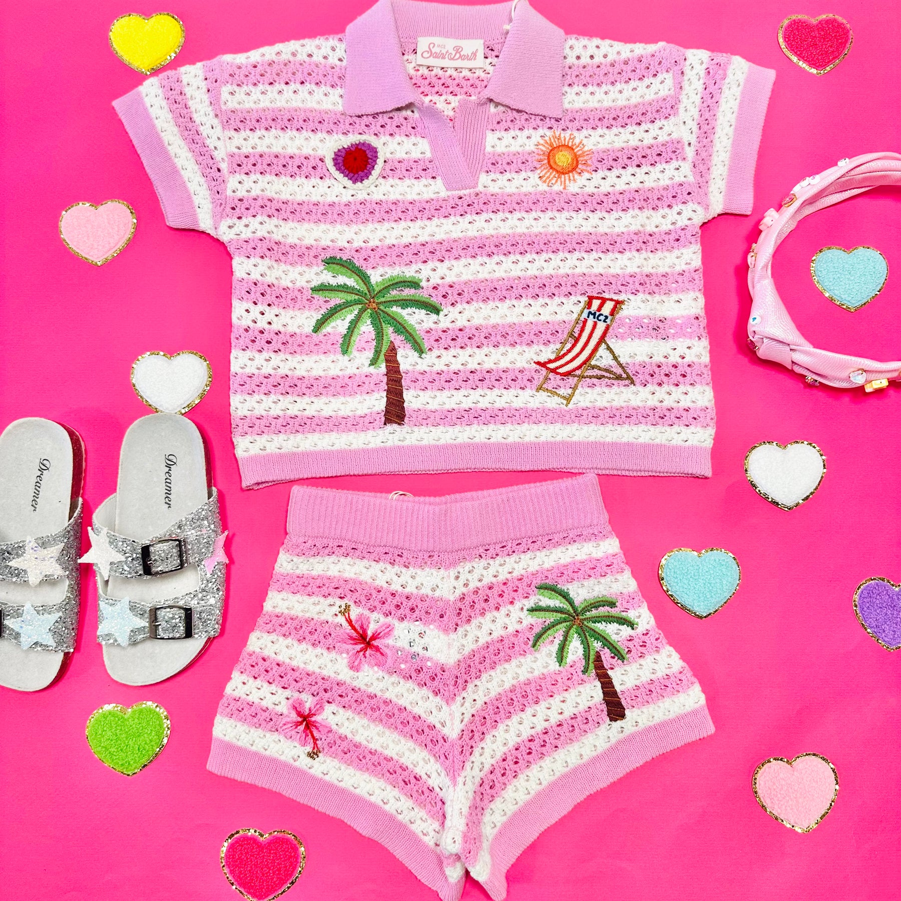 CROCHET PATCHES YVETTE JR SHORTS - SHORTS