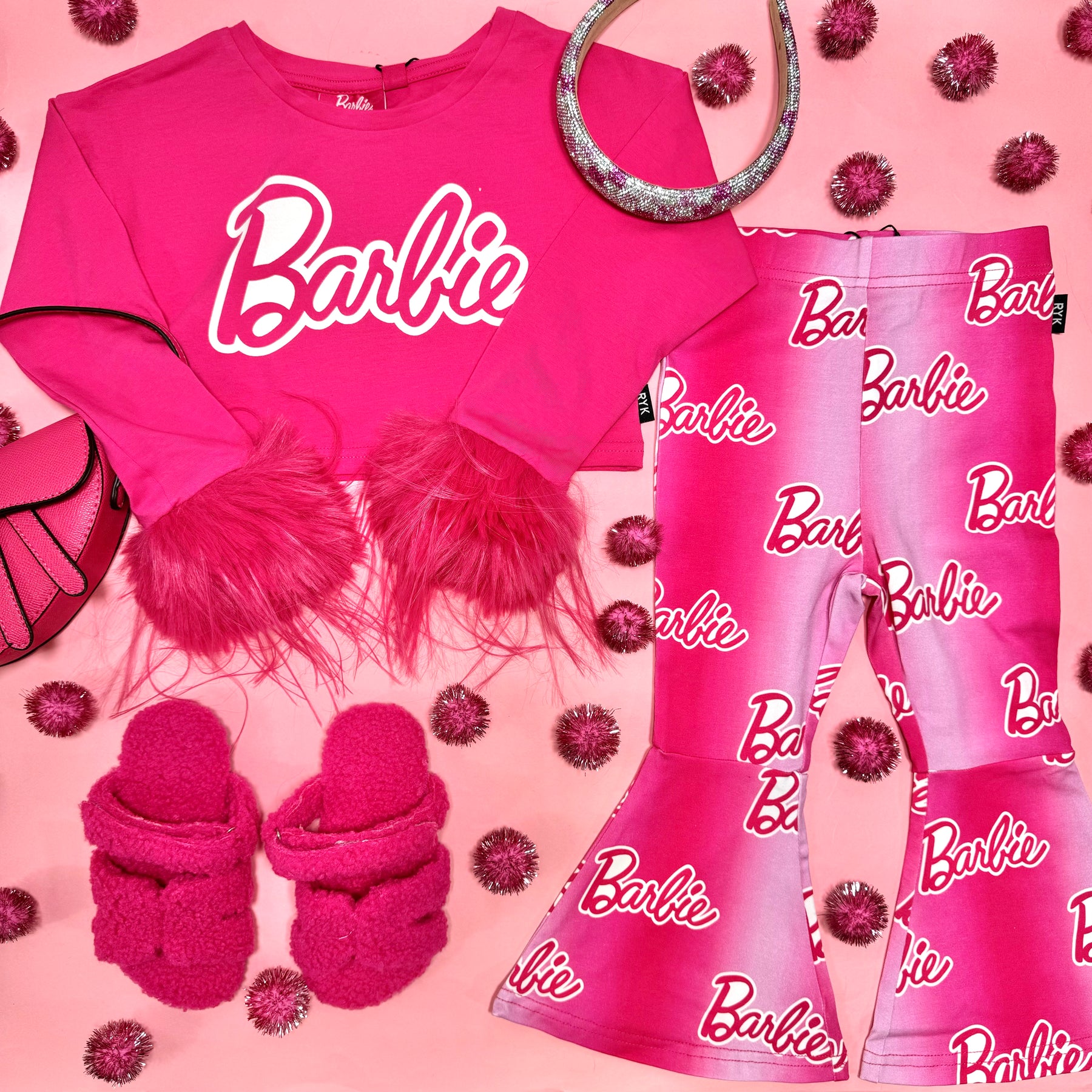 BARBIE HIGH WAISTED FLARE LEGGINGS