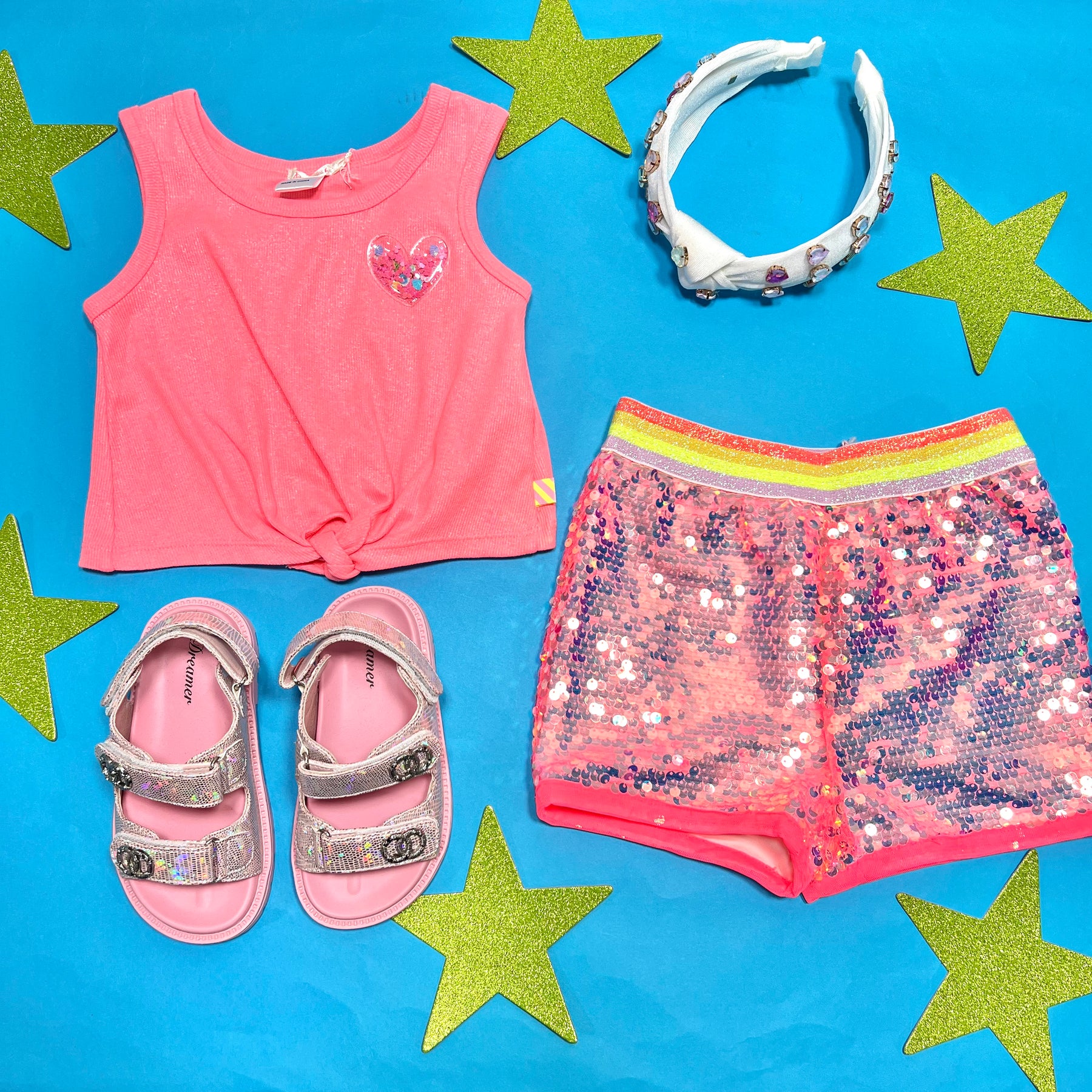 SEQUIN SHORTS - SHORTS