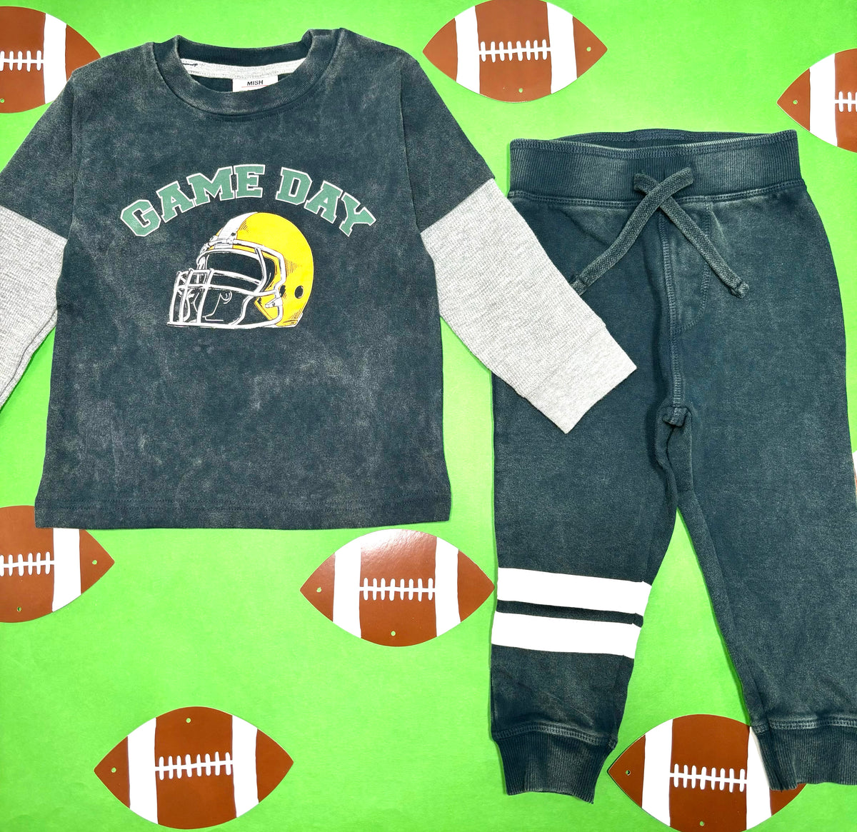 GAME DAY TWOFER LONG SLEEVE TSHIRT - LONG SLEEVE TOPS
