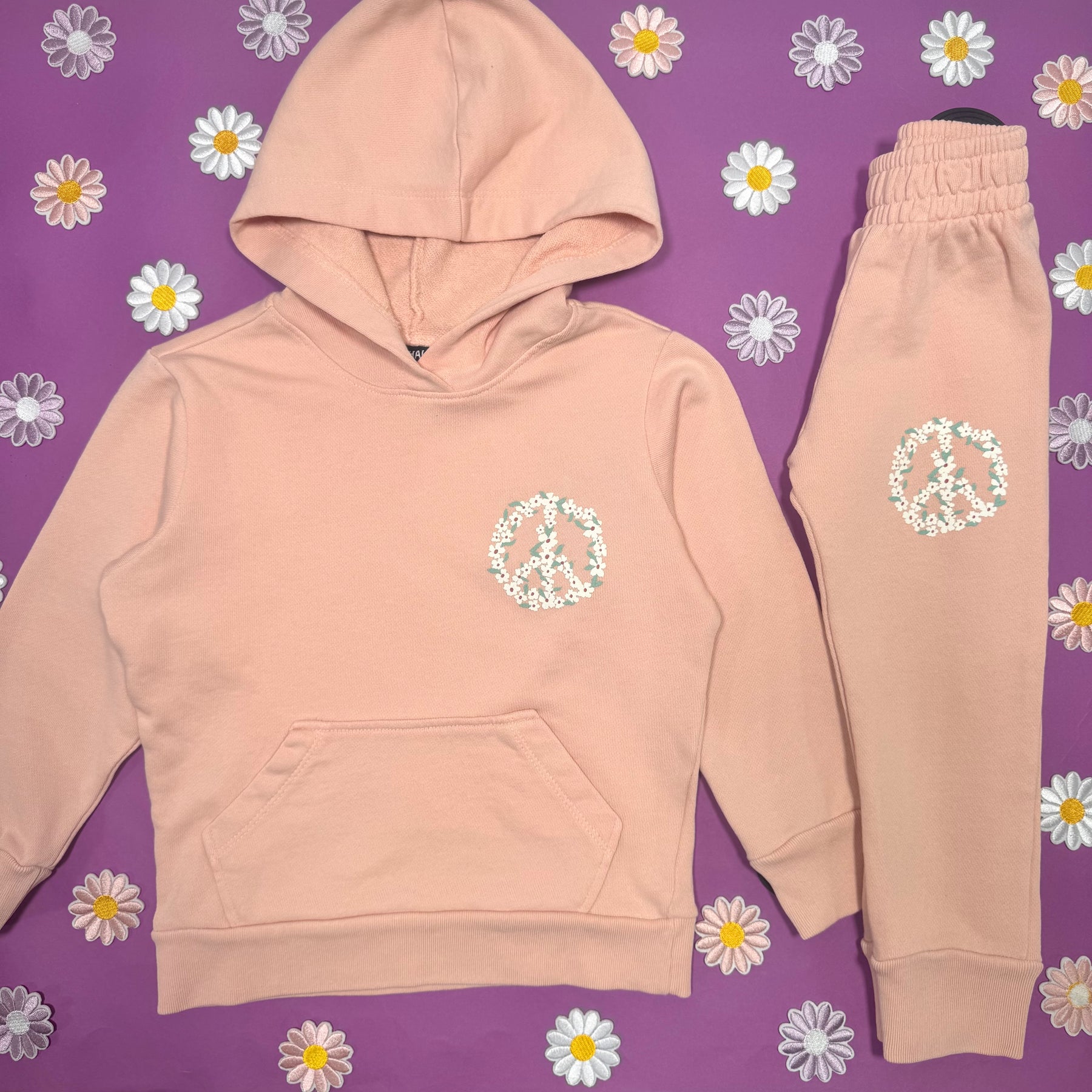 PEACE AND LOVE HOODIE - HOODIES