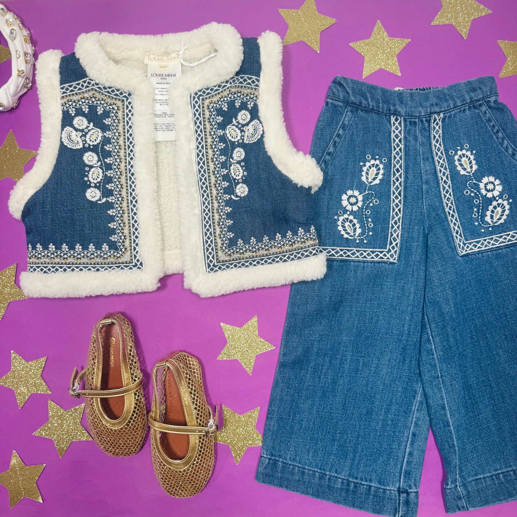 LIBRANA REVERSIBLE STONE VEST - VESTS