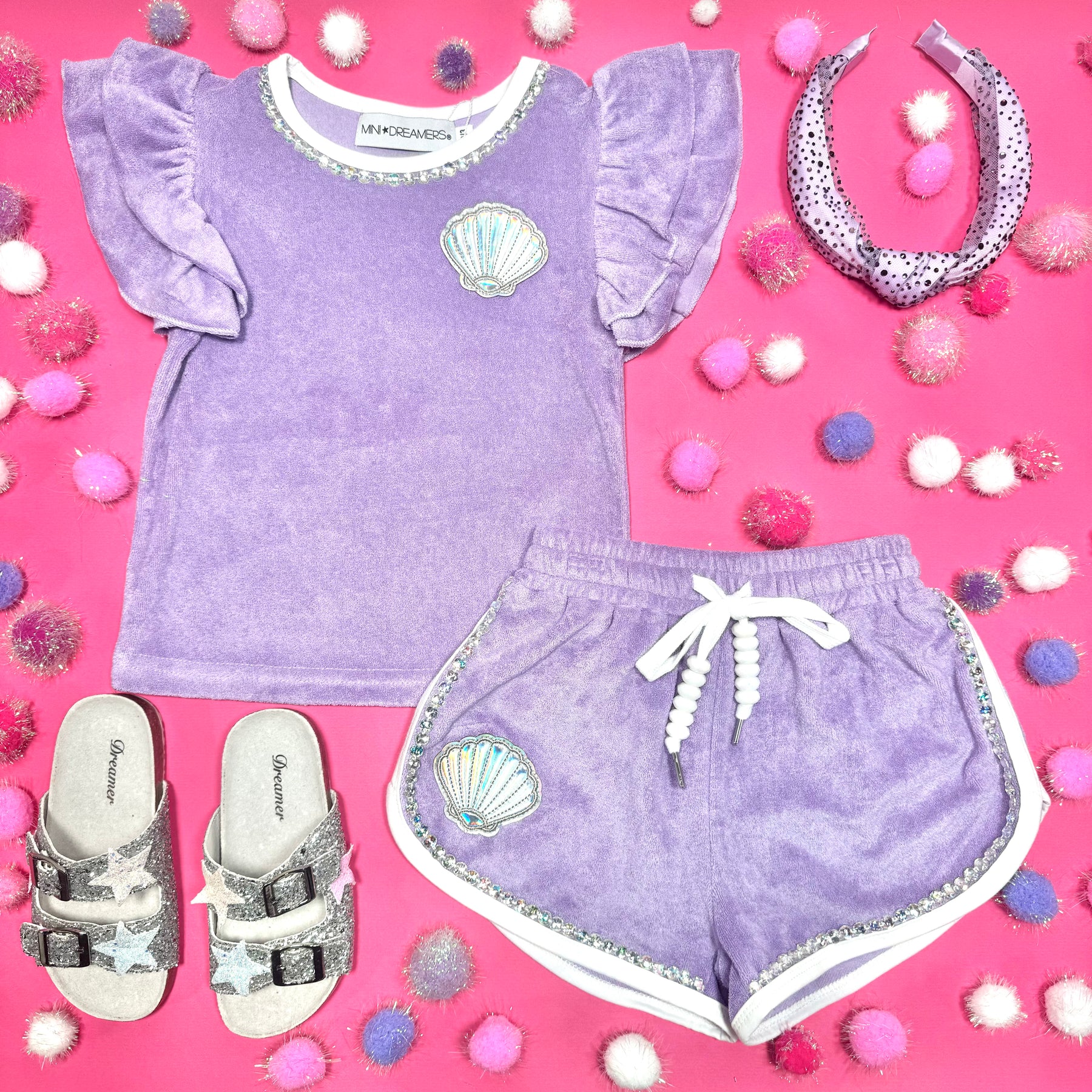TURKS SEASHELL TOP AND SHORTS SET - SET