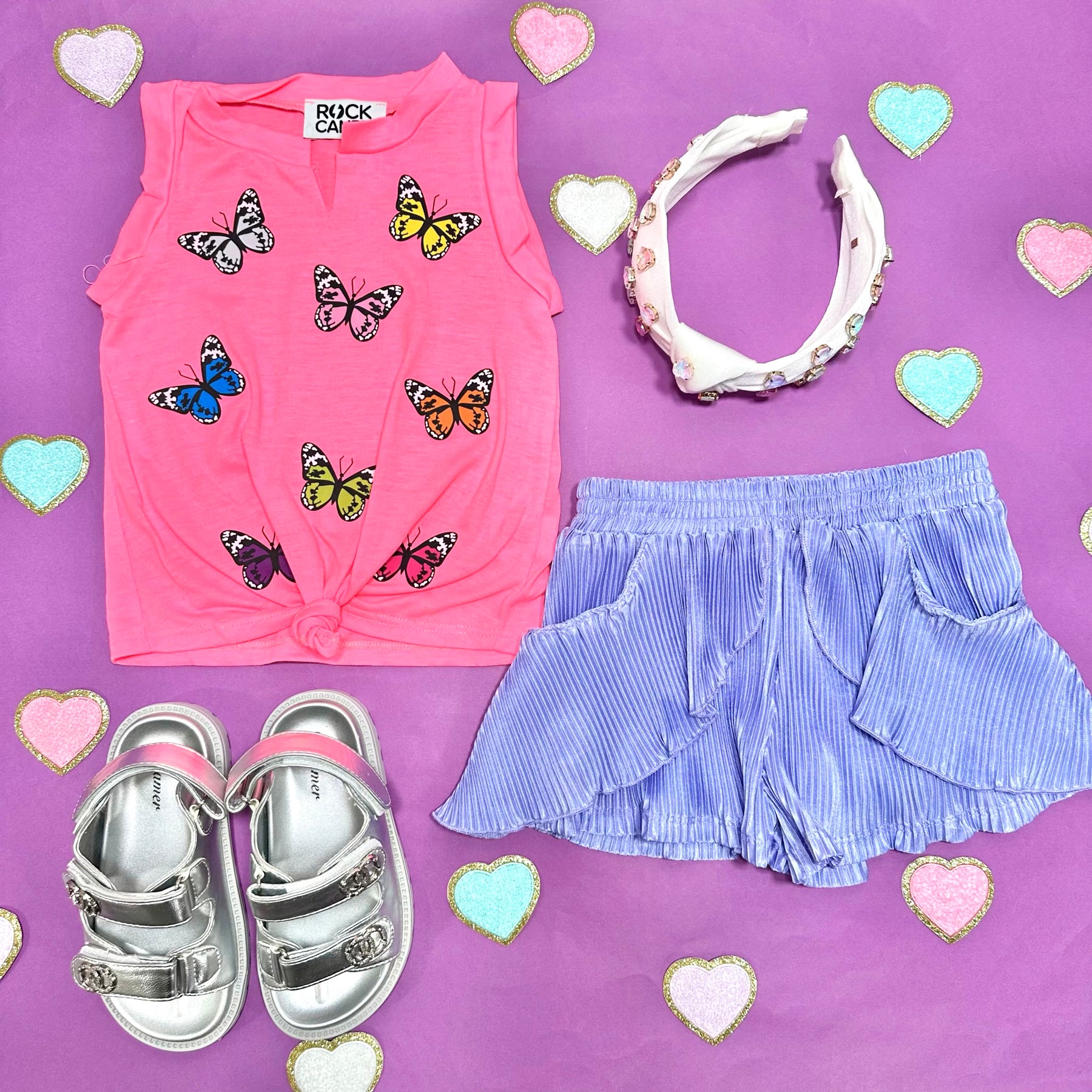 PLEATED RUFFLE SHORTS - SHORTS