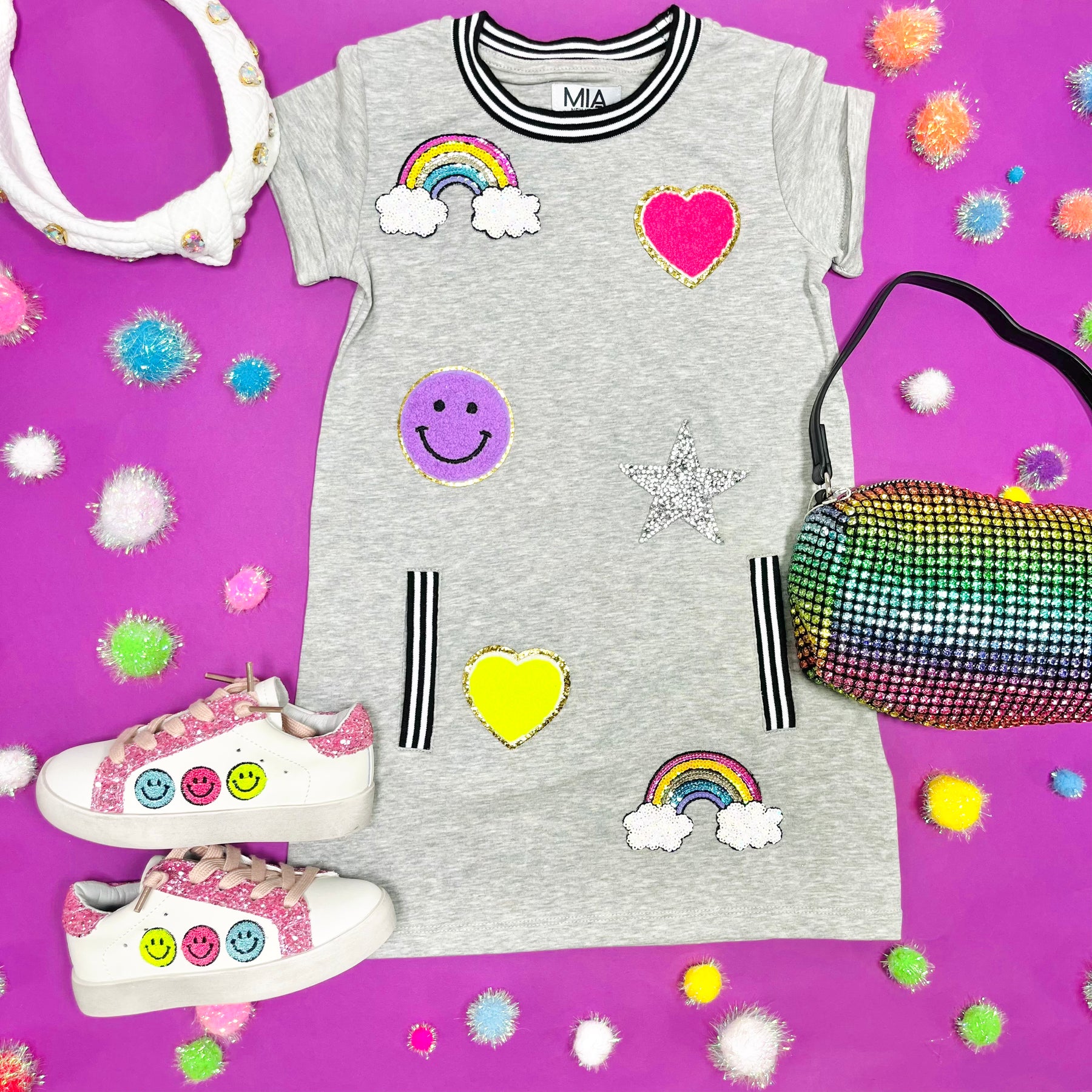 LOVE PATCHES DRESS