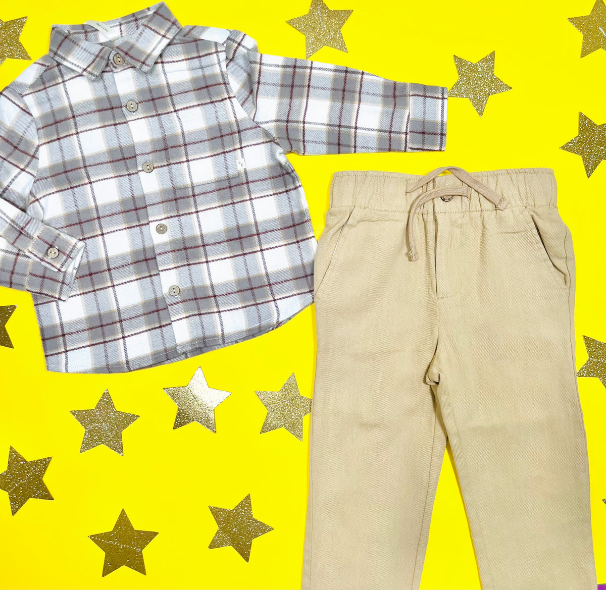 FLANNEL BUTTON DOWN TOP - BUTTON DOWNS