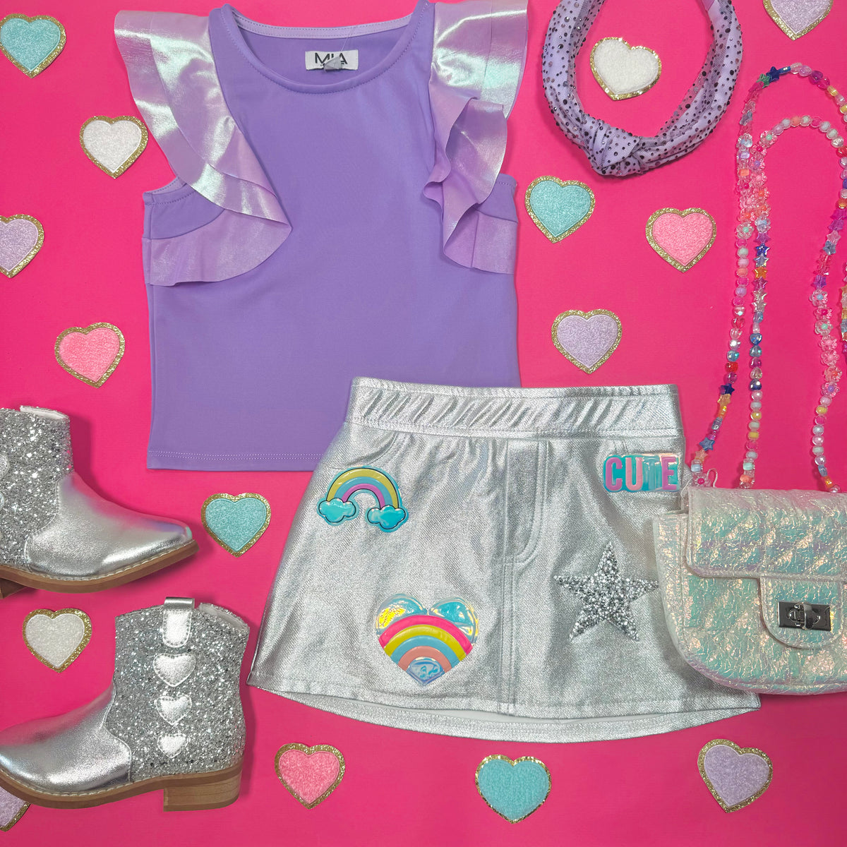 FLUTTER SLEEVE TOP - TANK TOPS