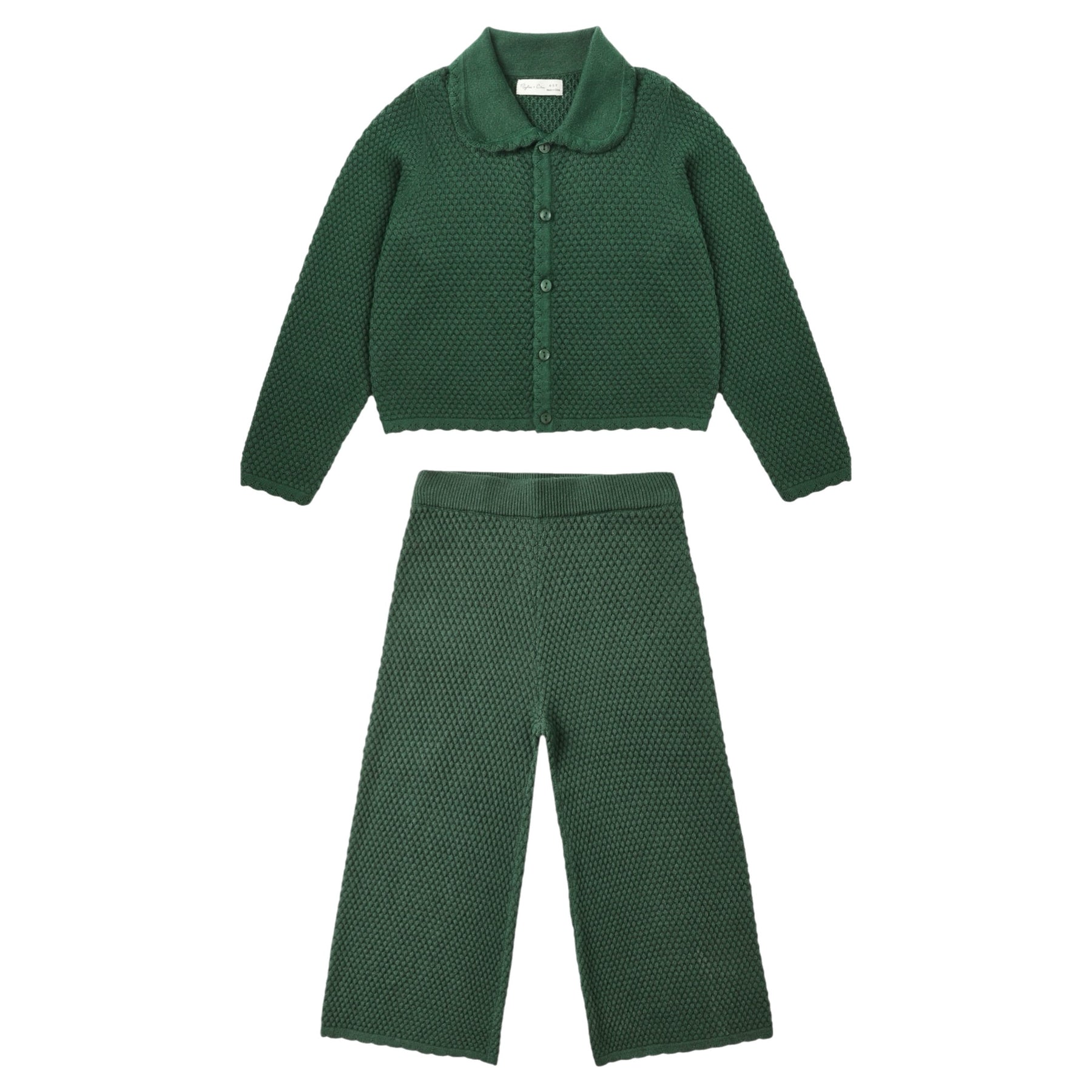 RIO CARDIGAN AND KNIT WIDE LEG PANTS SET
