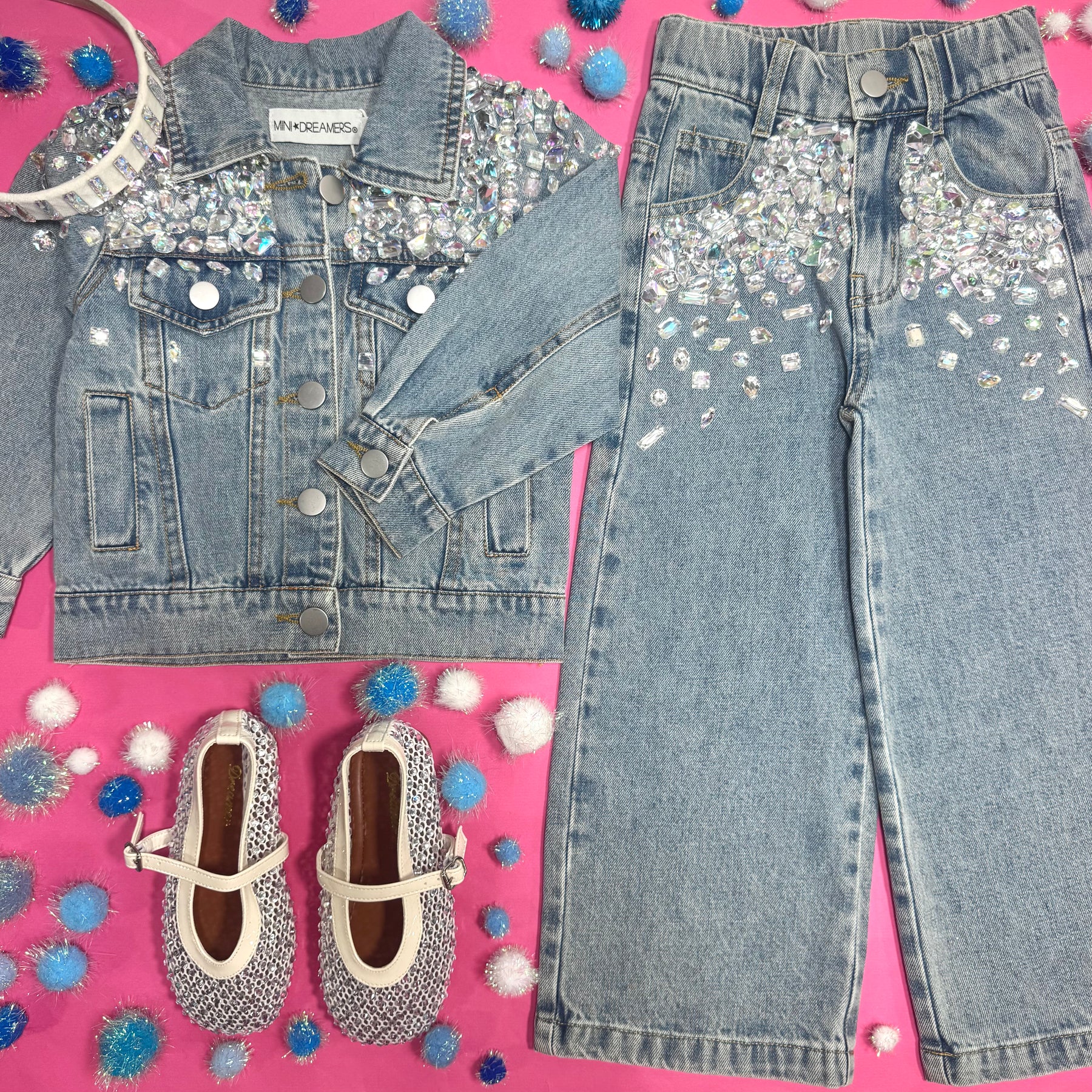 HAZEL GEMSTONE DENIM JACKET - JACKETS
