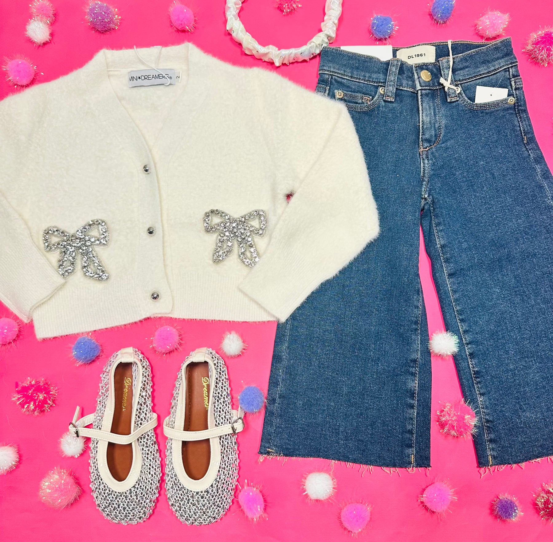 JOELLE BOW CARDIGAN - CARDIGANS