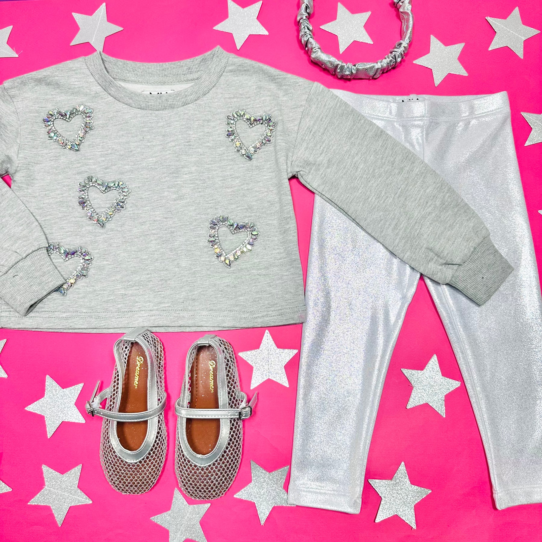 CRYSTAL HEART SWEATSHIRT