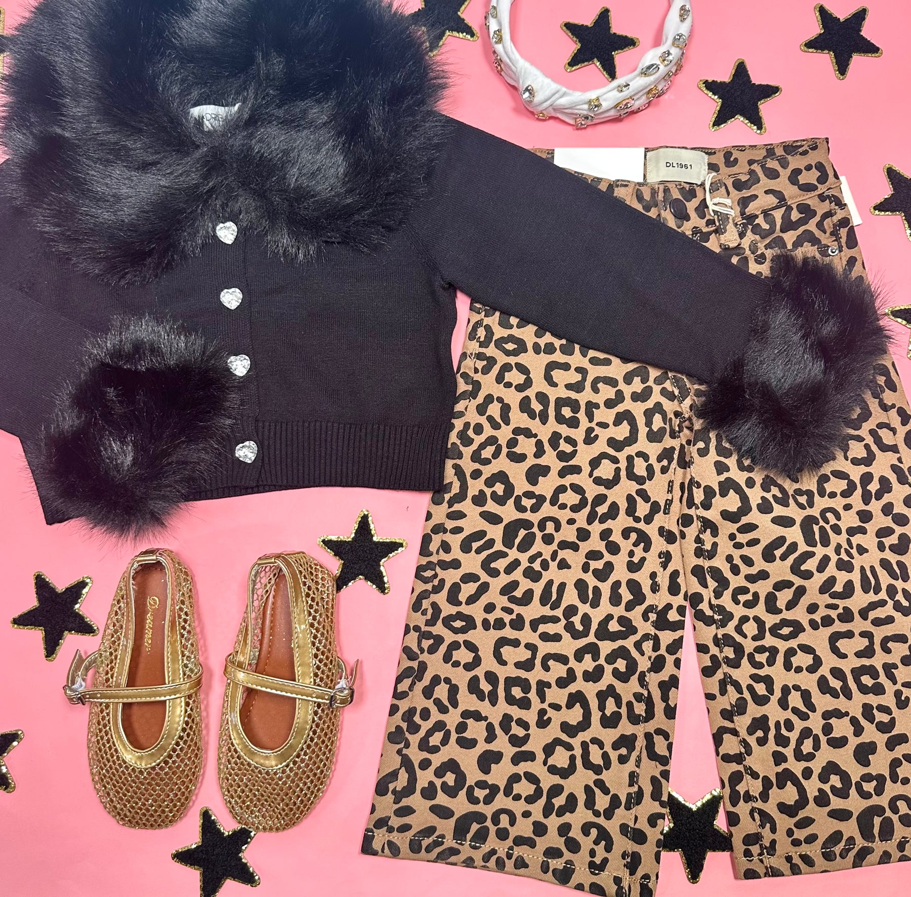 CATWALK LEOPARD NINI WIDE LEG JEANS - PANTS