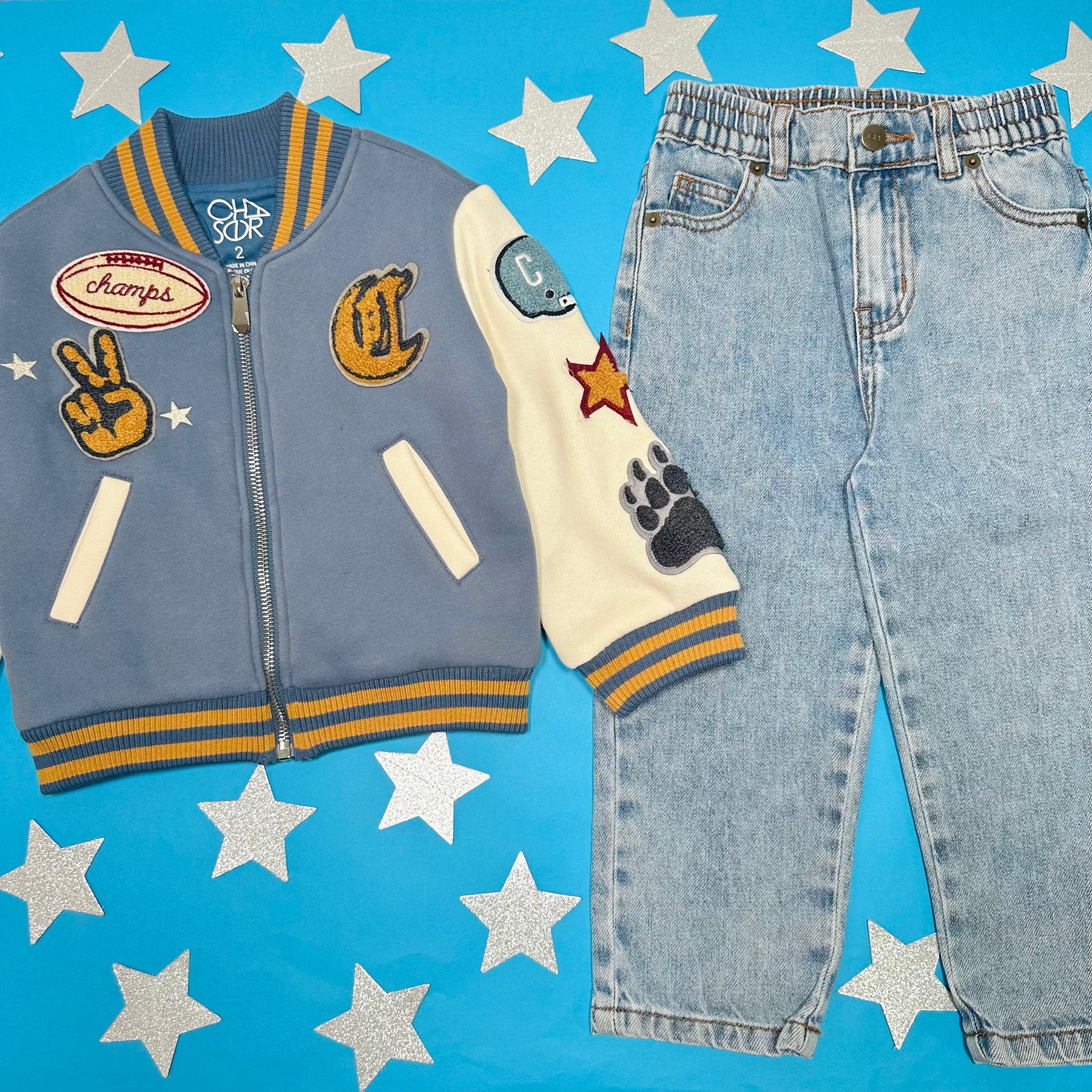 VARSITY FOOTBALL BOMBER JACKET