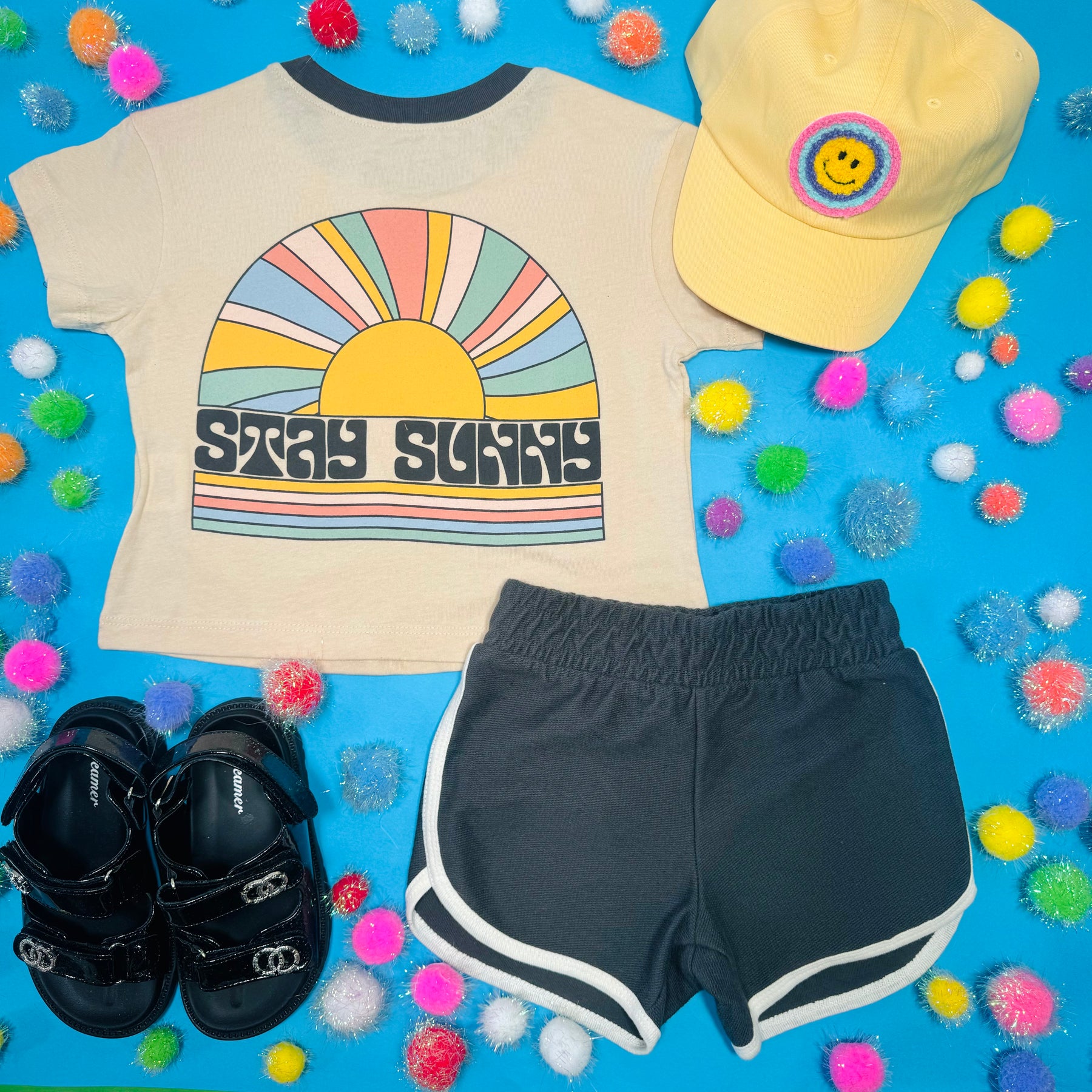 STAY SUNNY BOXY TSHIRT - SHORT SLEEVE TOPS