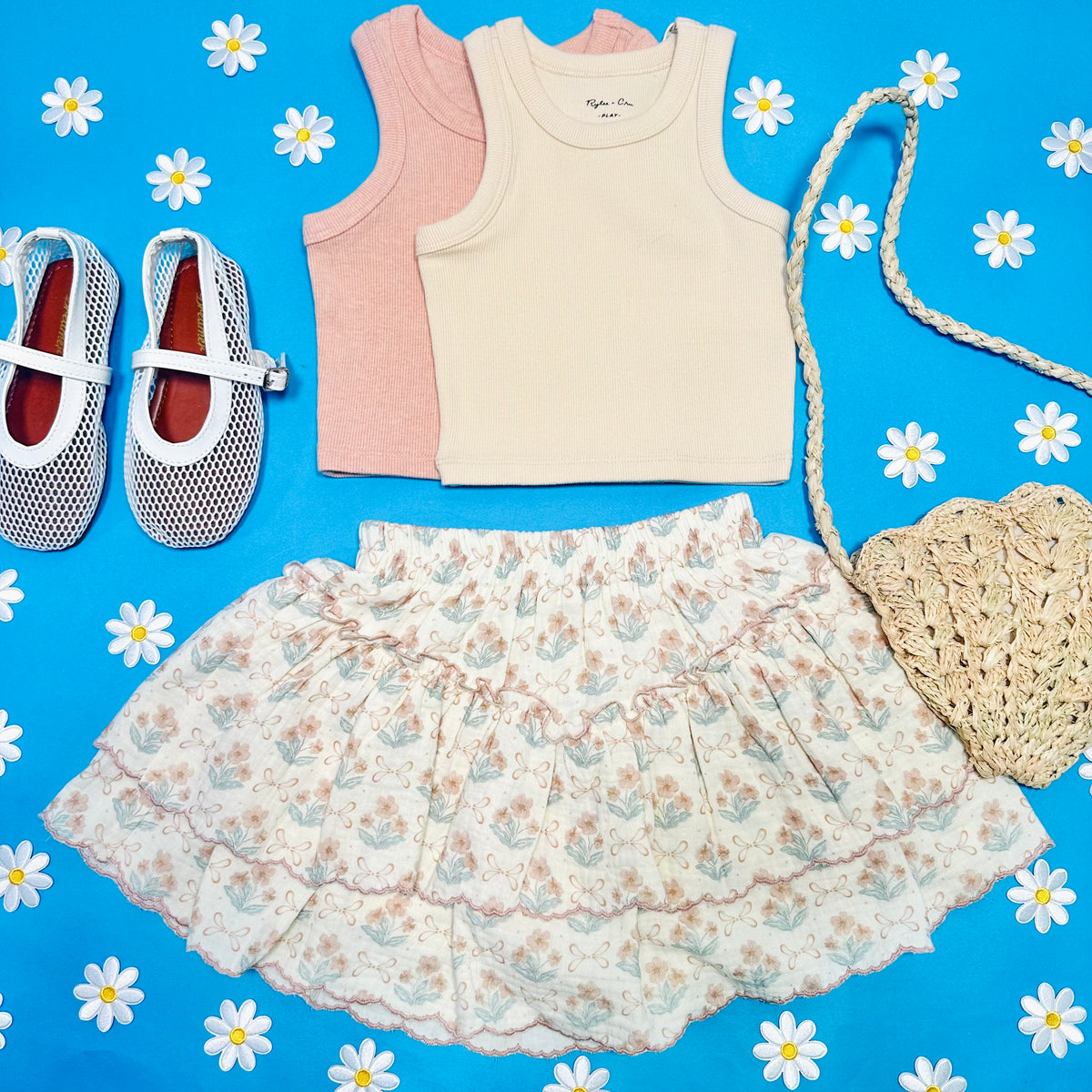 RIBBED TANK SET OF 2