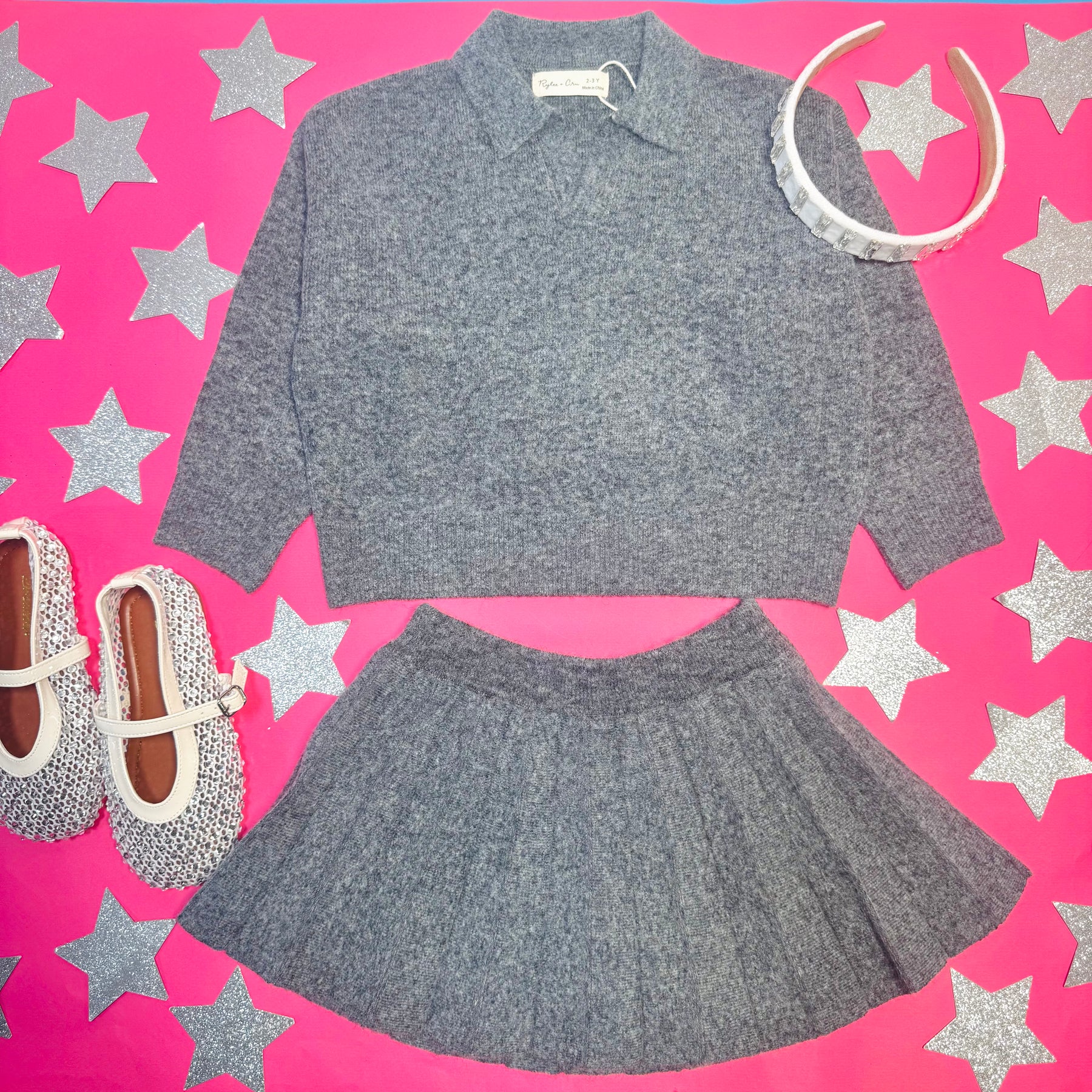 KNITTED PLEATED SKIRT