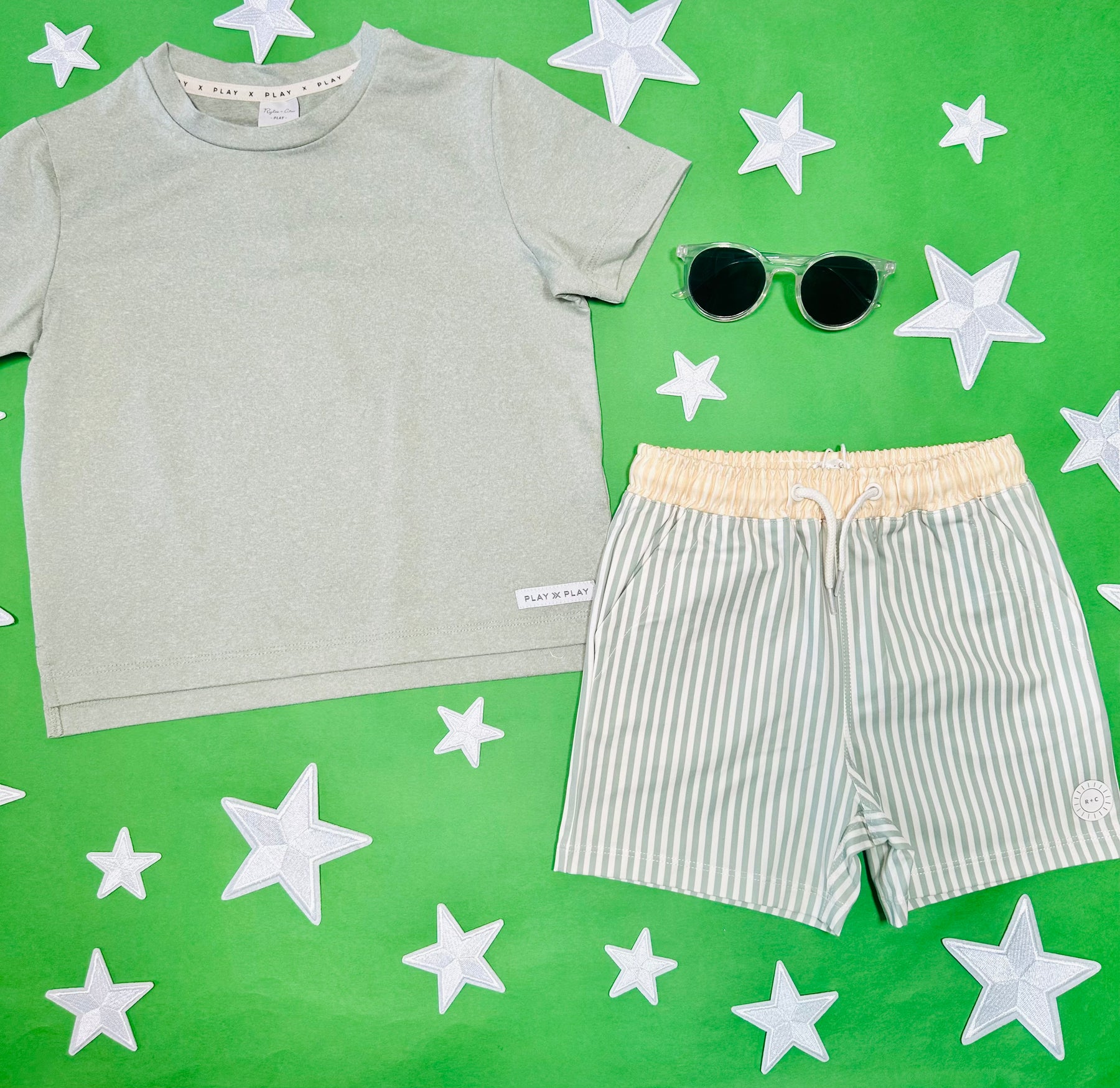 STRIPE SWIM TRUNKS - SWIM TRUNKS