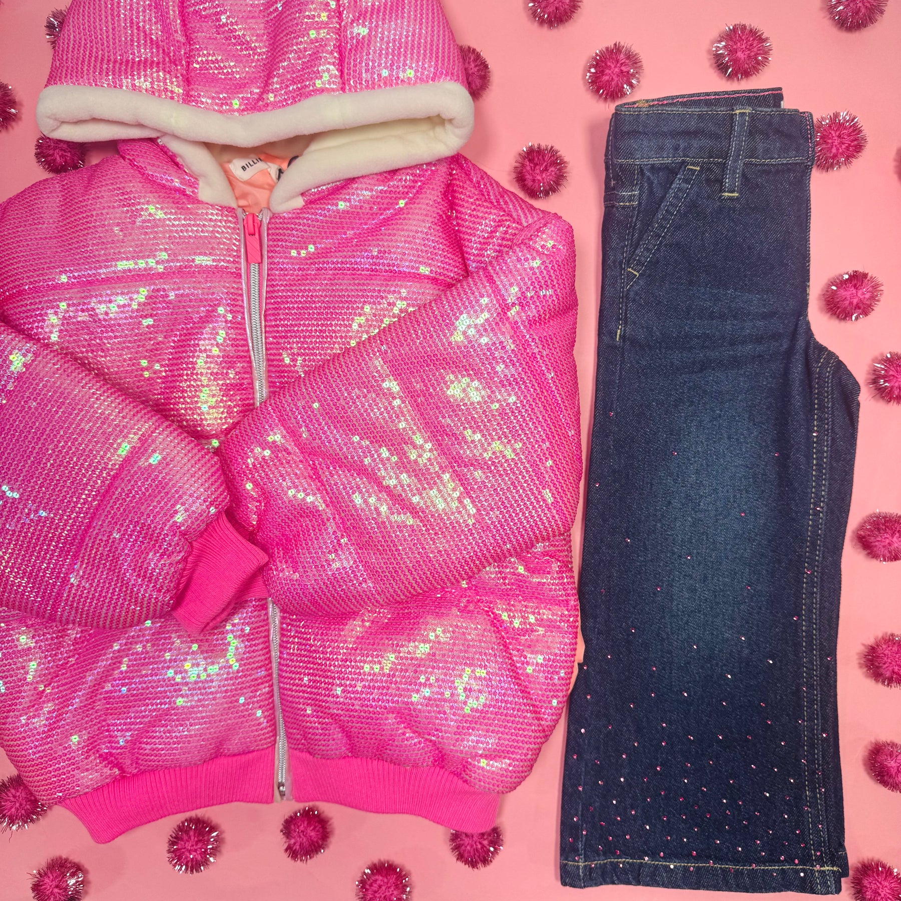 SEQUIN PUFFER JACKET