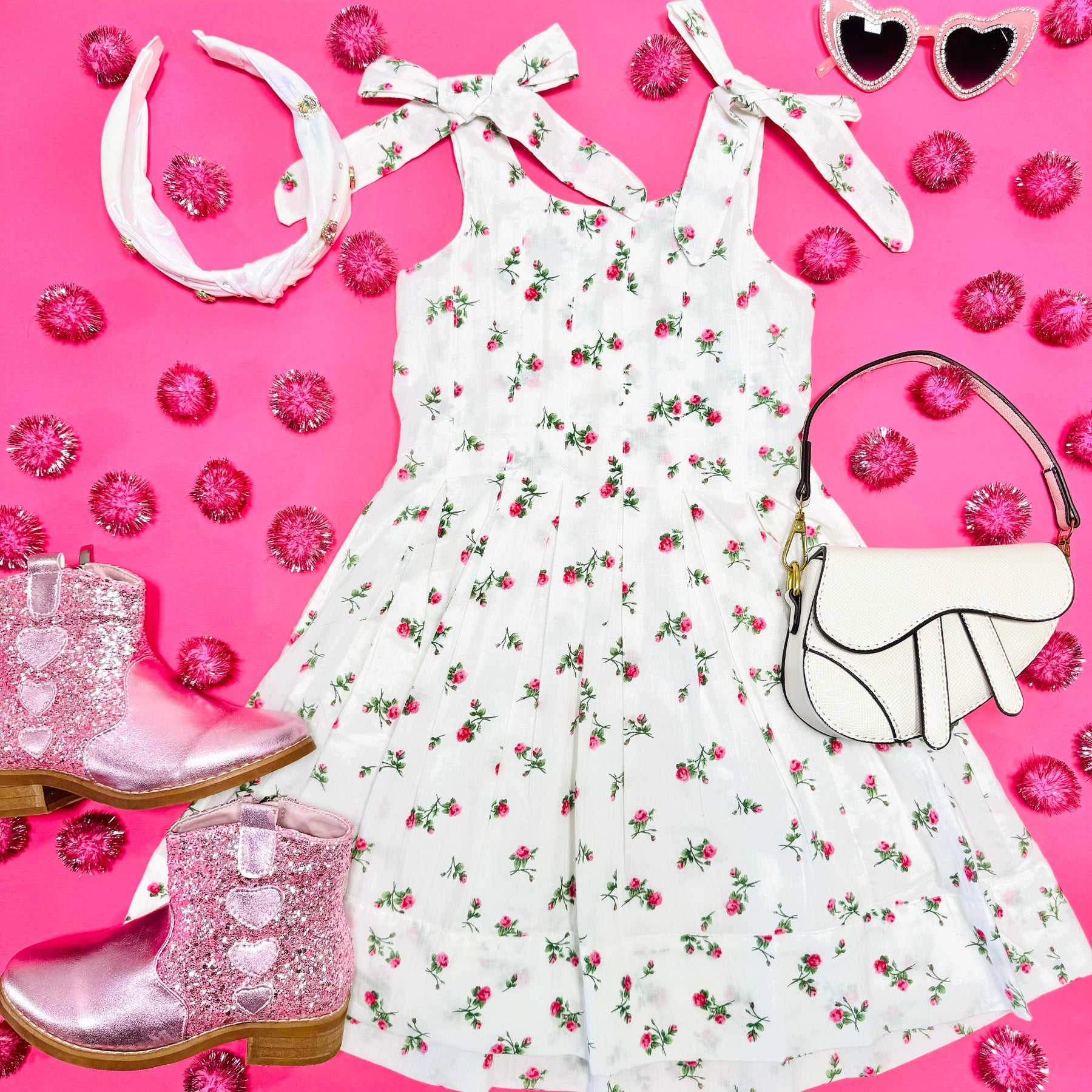 PEONY BLOSSOM LITTLE MAISIE DRESS - DRESSES
