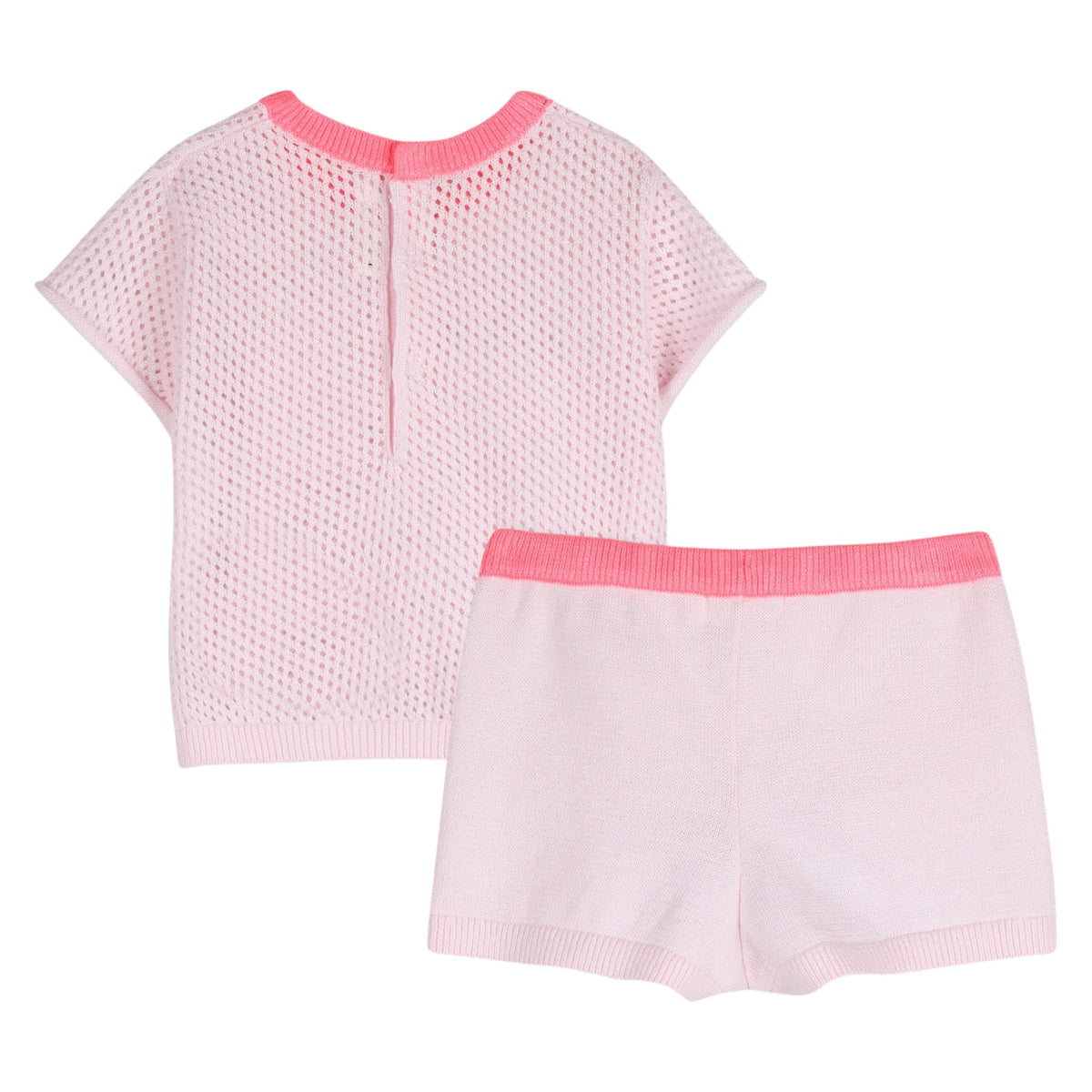 KNITTED HEART TOP AND SHORTS SET (PREORDER)