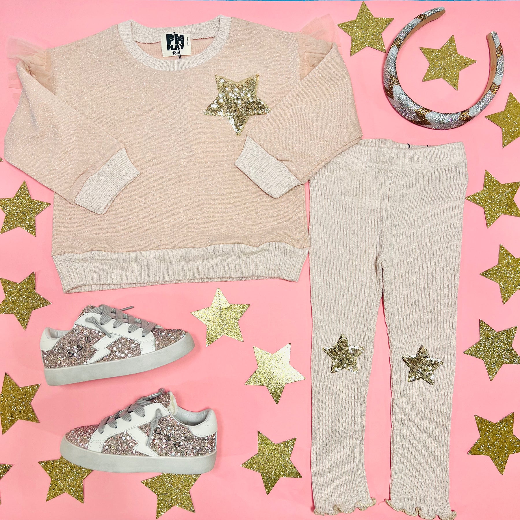 STARS SWEATSHIRT AND LEGGINGS SET