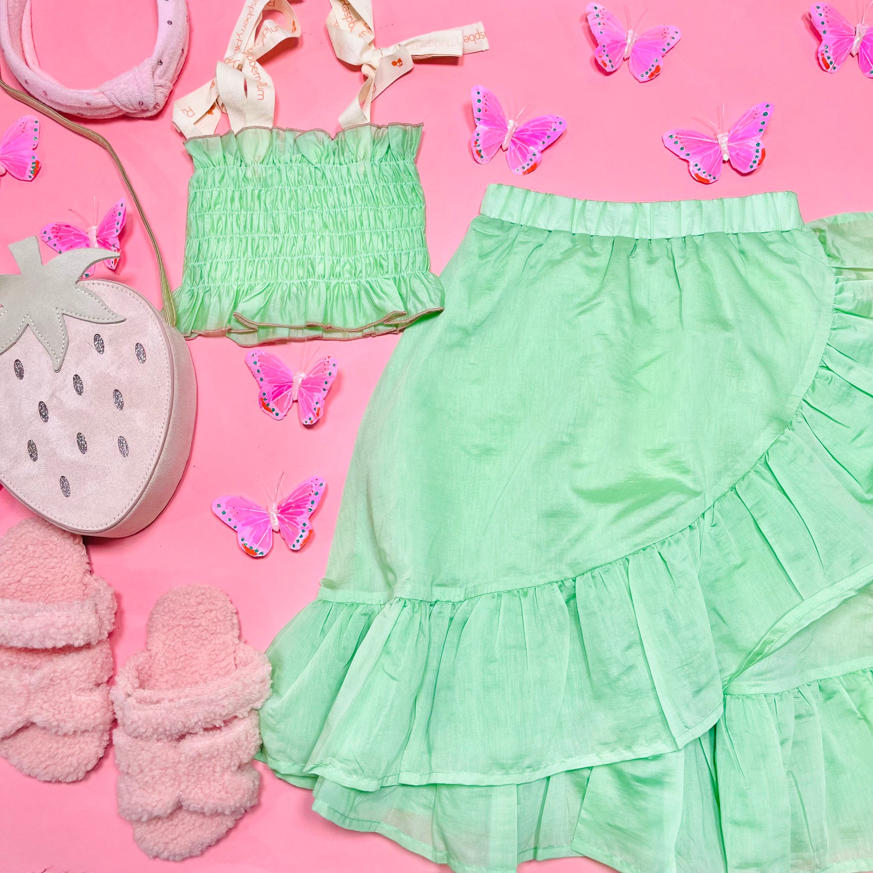 ALIYAH SMOCKED TOP AND MAYIM MAXI SKIRT SET