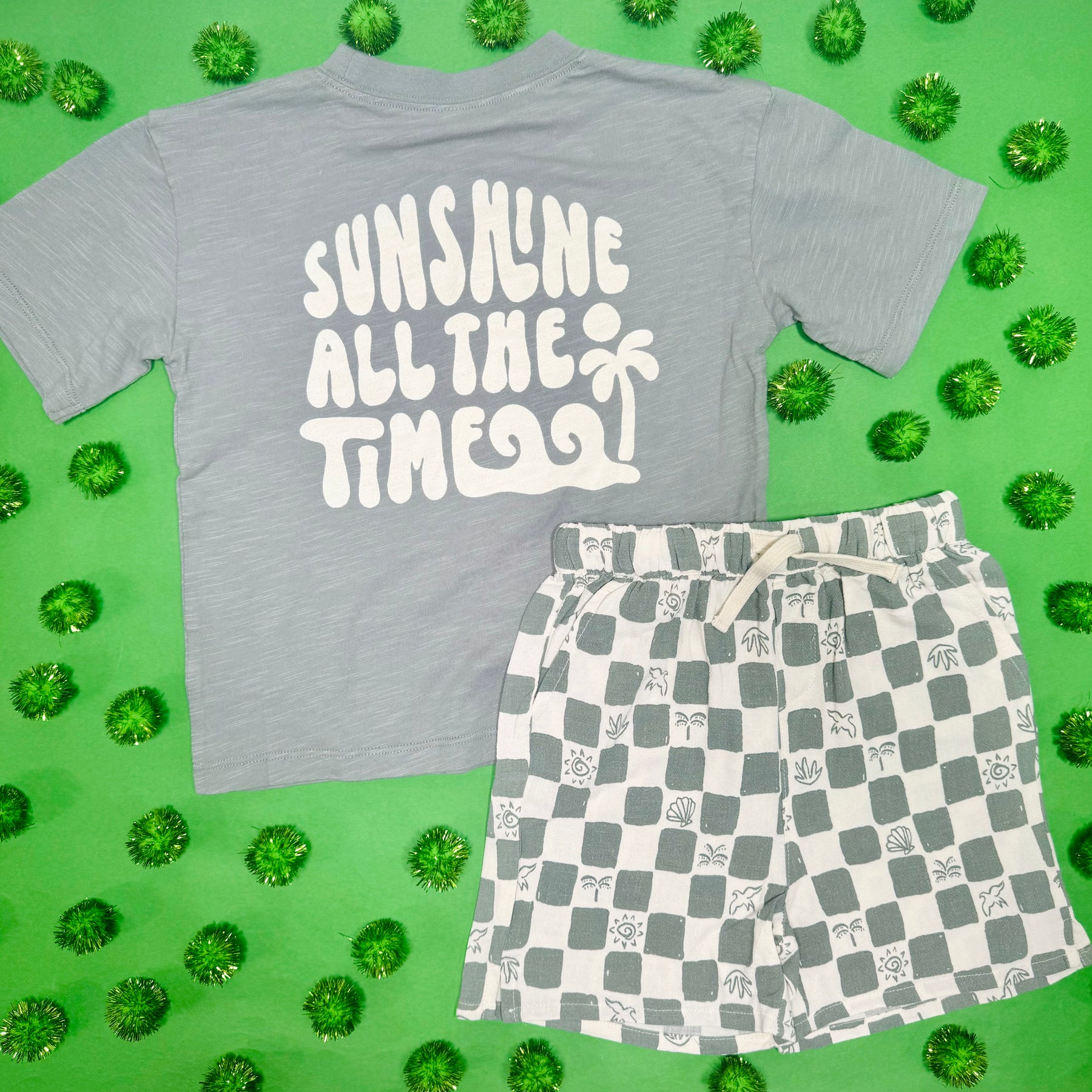 COASTAL CHECK SHORTS - SHORTS