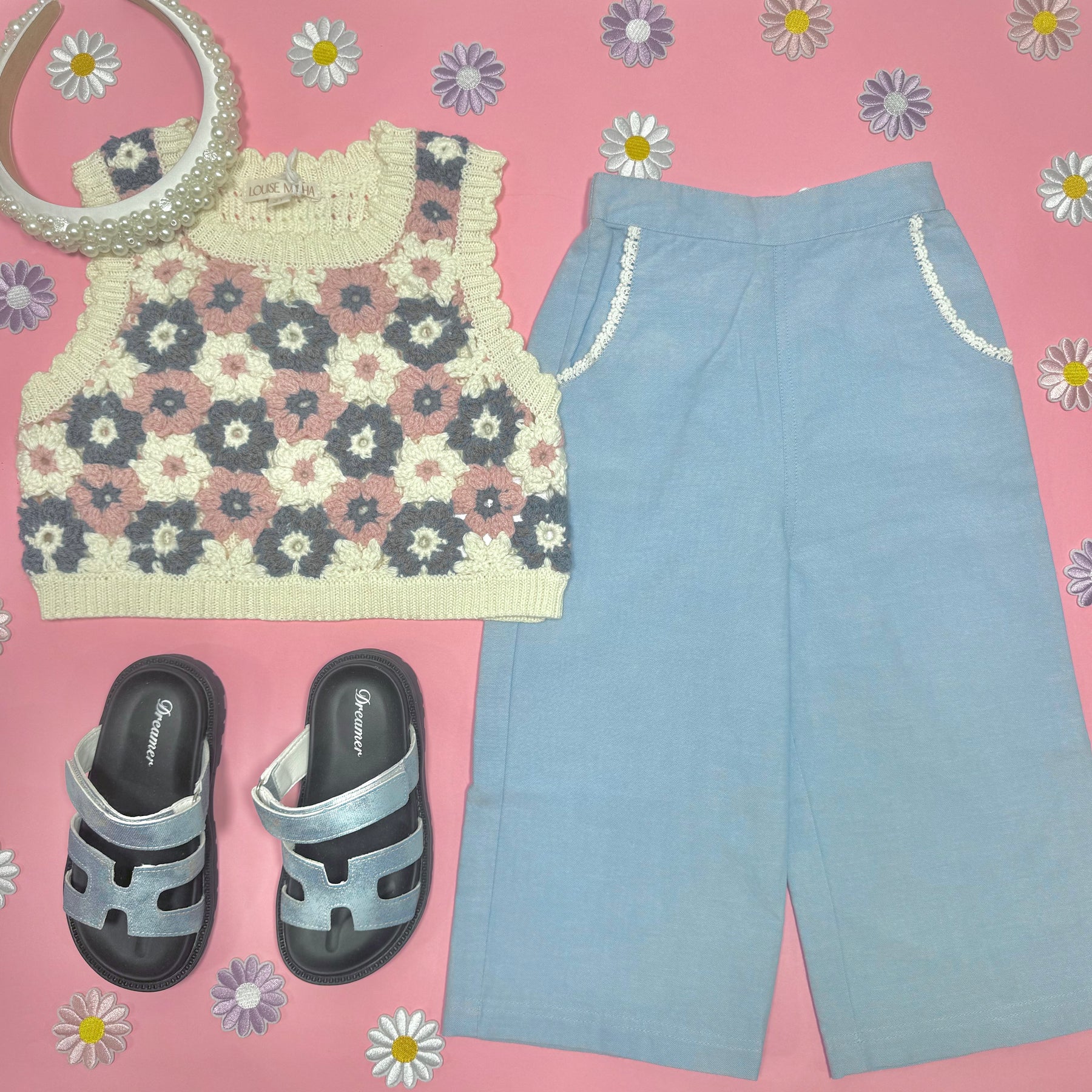 FLOR CHAMBRAY PANTS - PANTS