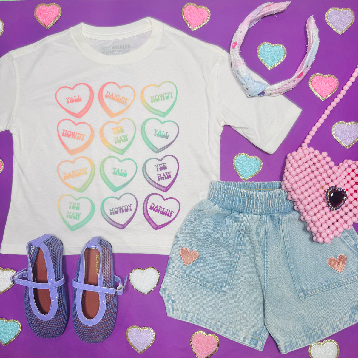 SWEETHEART DENIM SHORTS