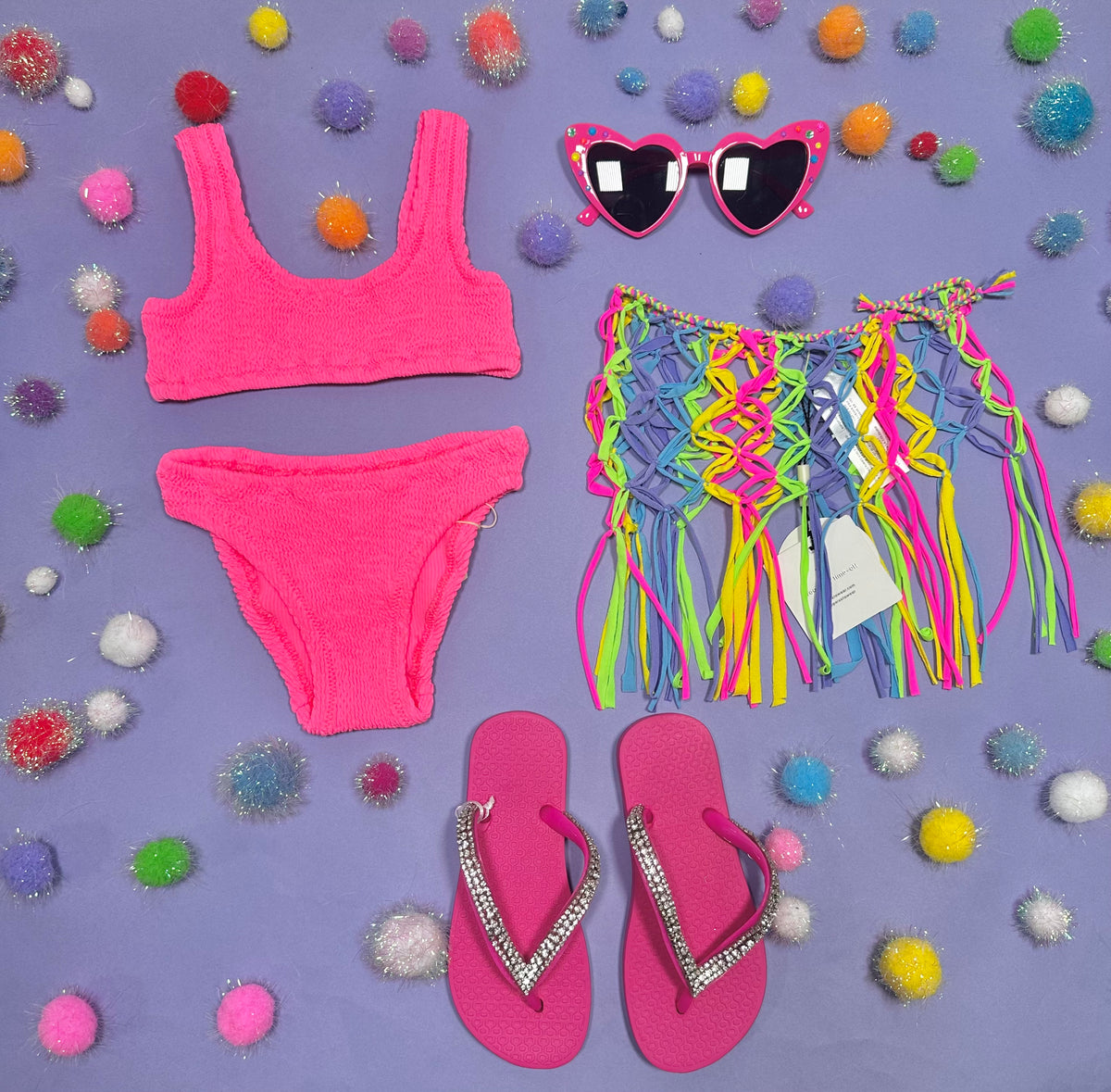 BAKER NEON SPORTY TWO PIECE BIKINI - TWO PIECE BIKINI
