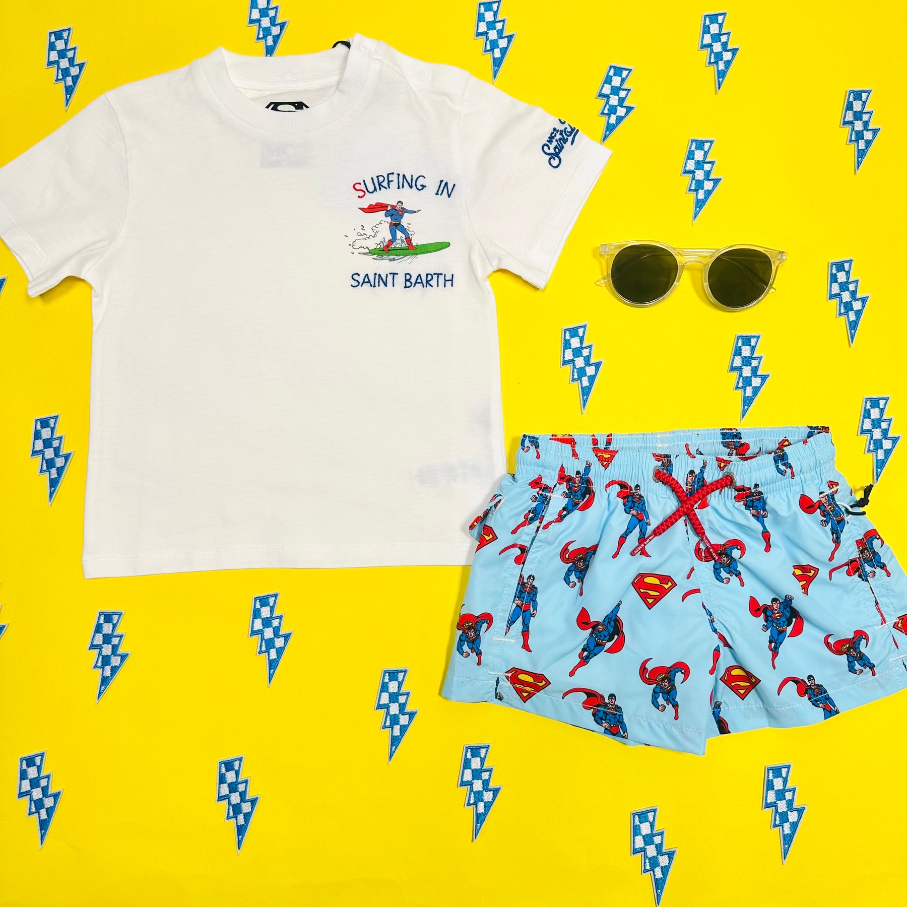 SUPERMAN MIX SWIM TRUNKS - SWIM TRUNKS