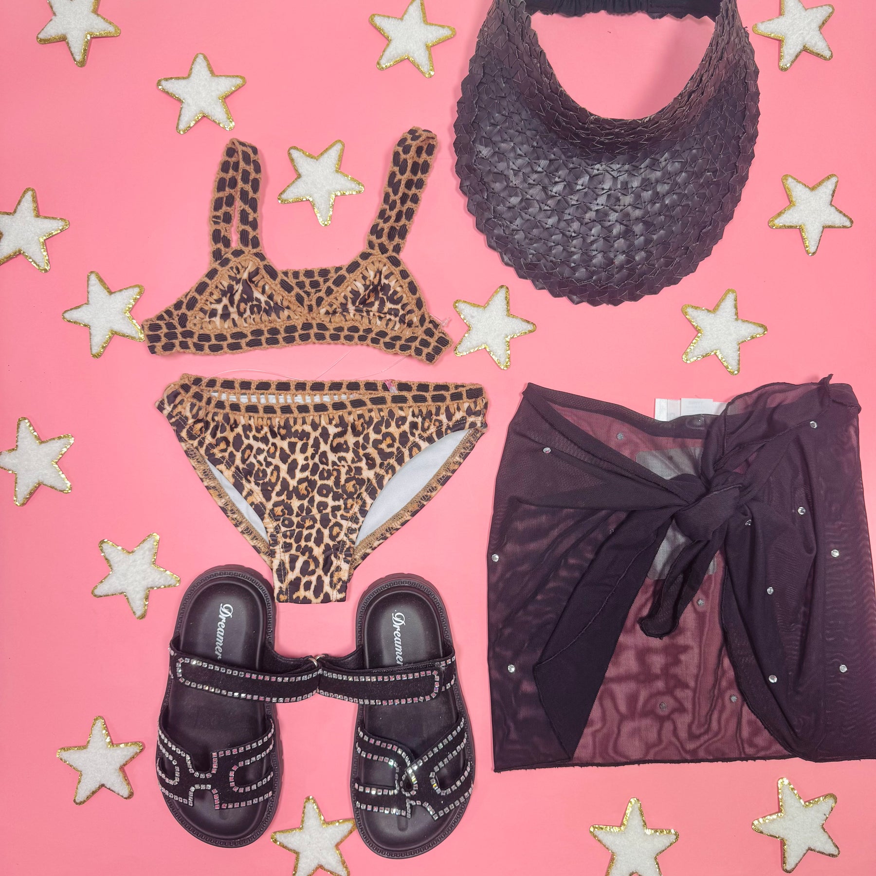 LEONA LEOPARD TWO PIECE SPORTY BIKINI